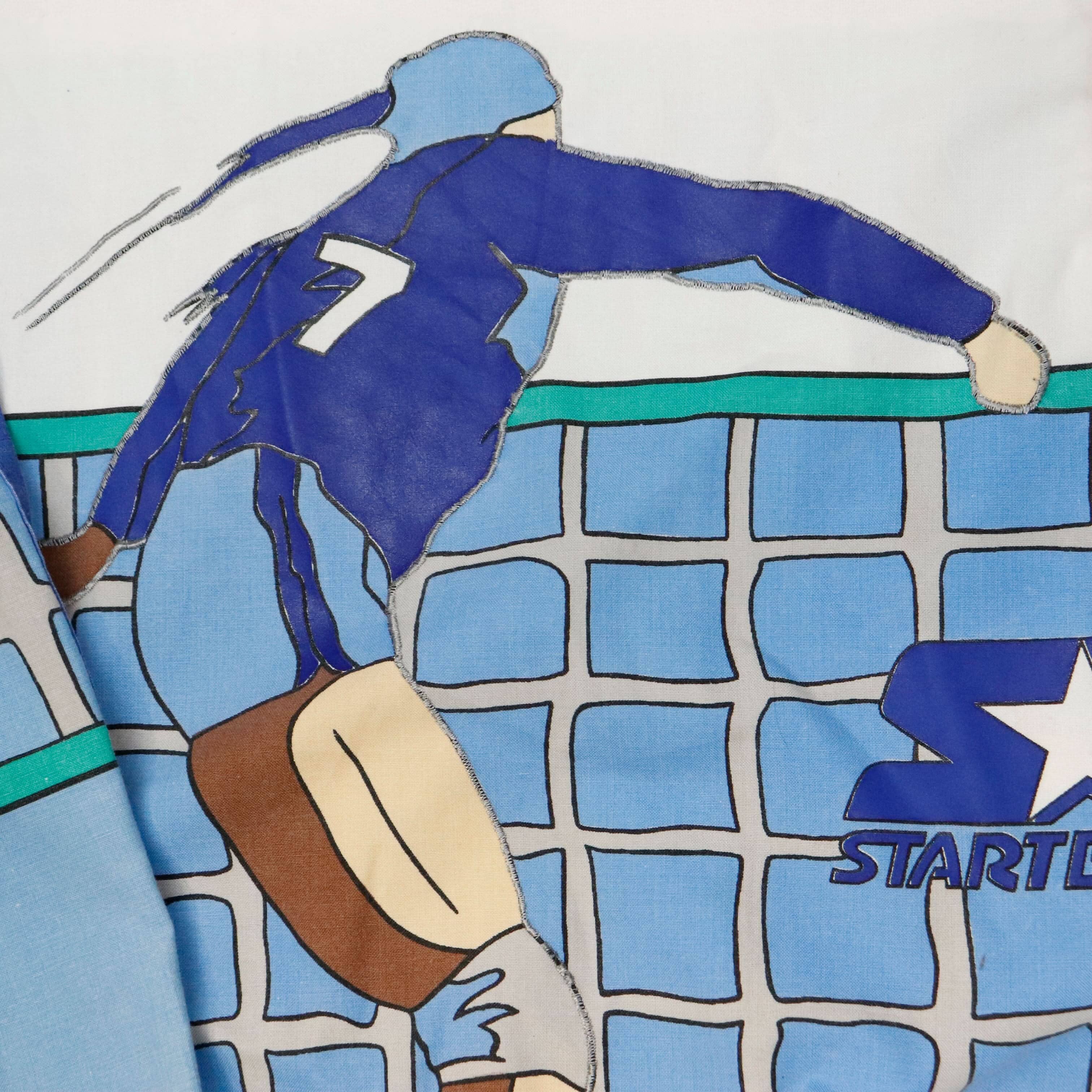 1980s - Starter Volleyball Graphic Pullover Jacket Size L FAIF.CA 