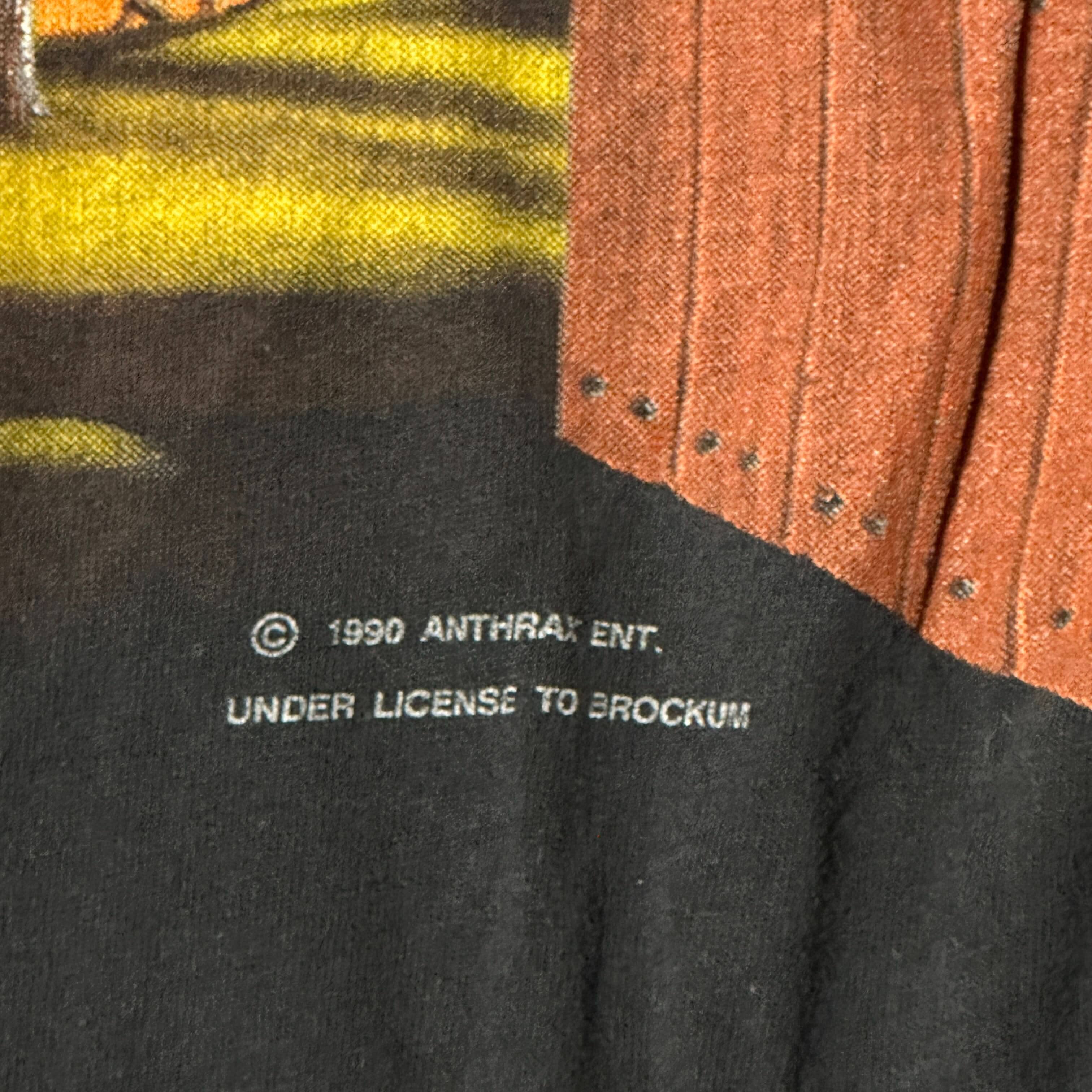 1990s Brockum Anthrax In My World Graphic T-Shirt Size L FAIF.CA 