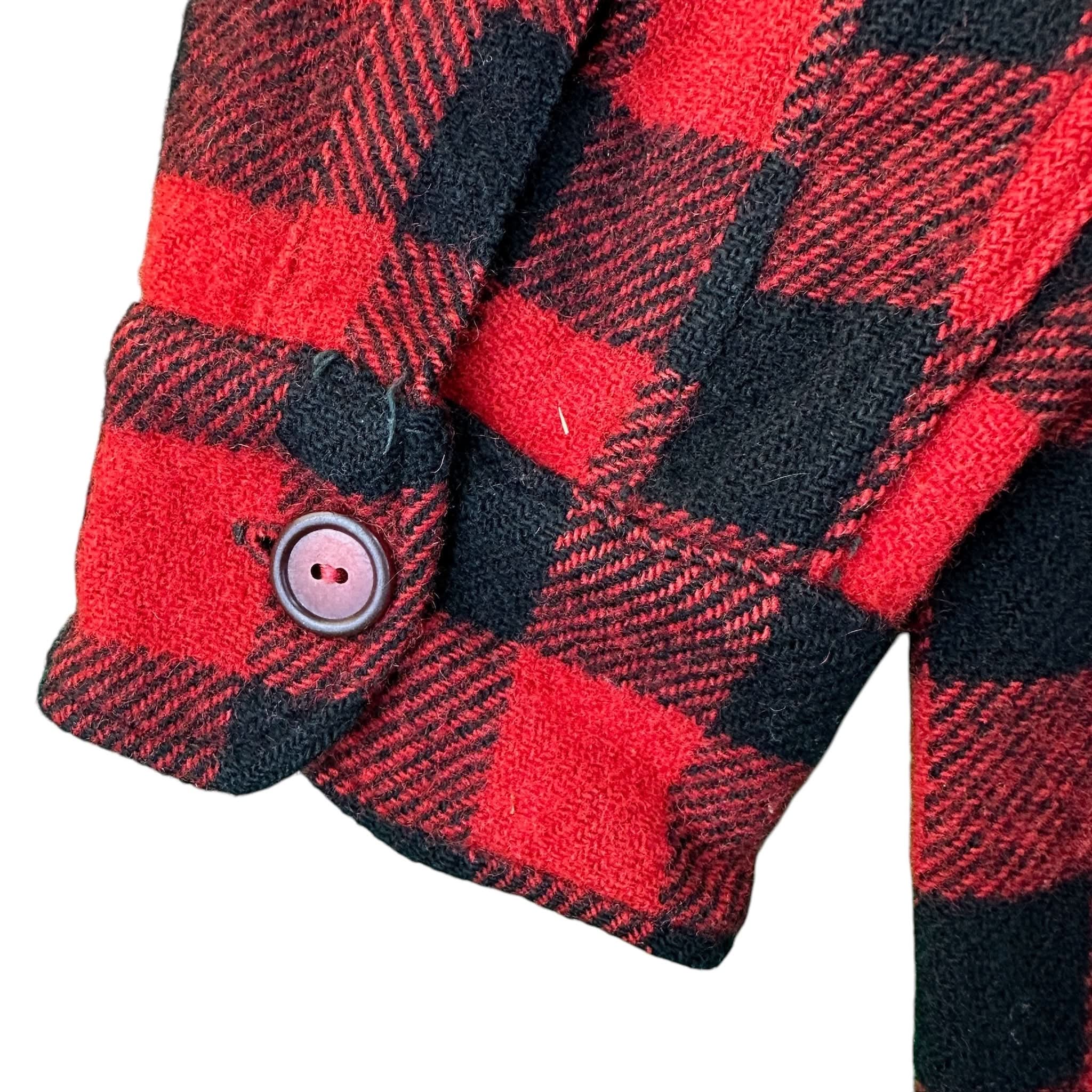 Vintage Woolrich Plaid Half Zip Woold Shirt 40s - 15