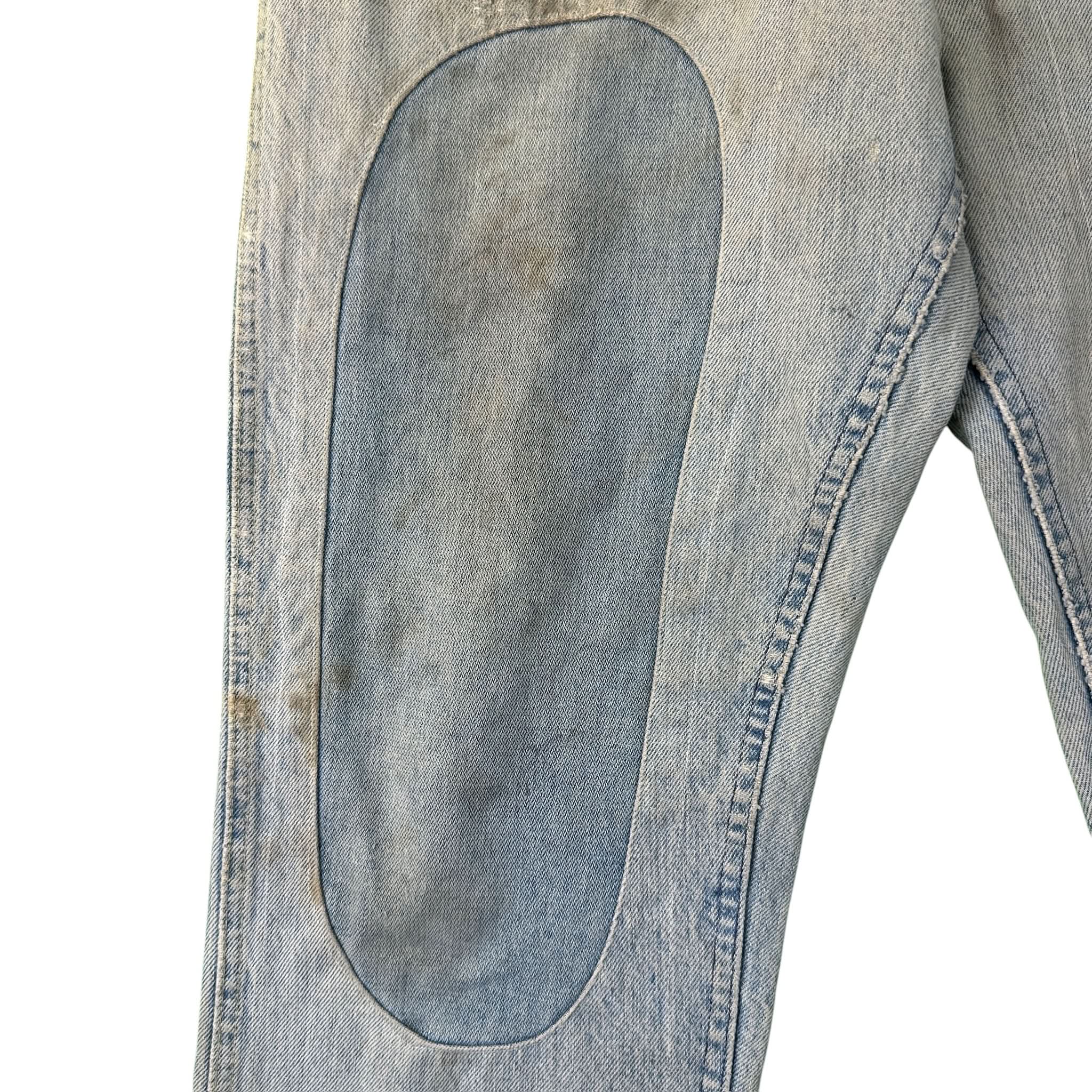 Vintage Lee Denim Distressed Patched Jeans Pants