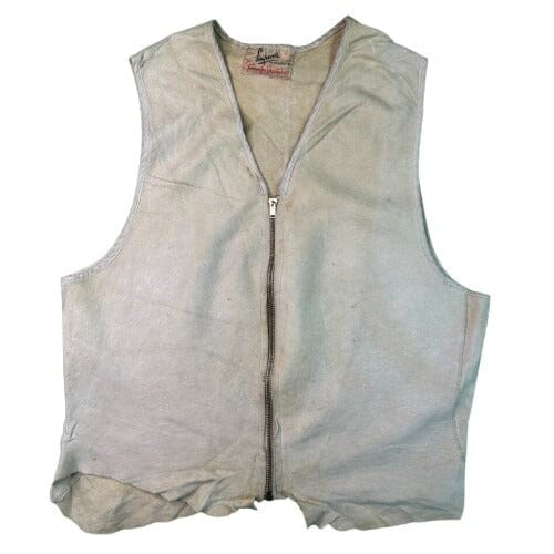 40s Leather Vest Dearskin Simpsons Hunting Fishing Sportswear jacket OTHER 