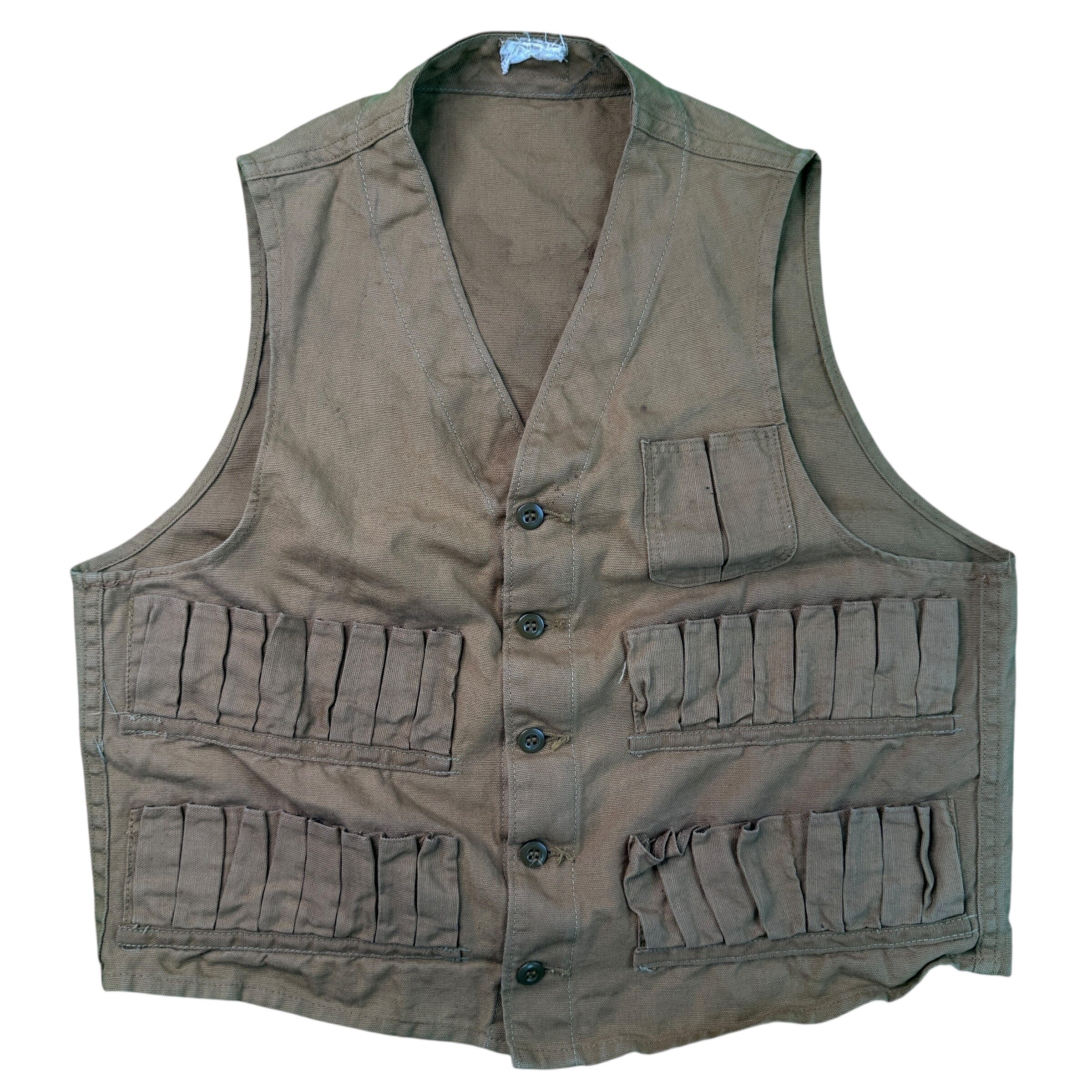 40s Vintage Hunting Vest Shotgun Canvas vest OTHER 