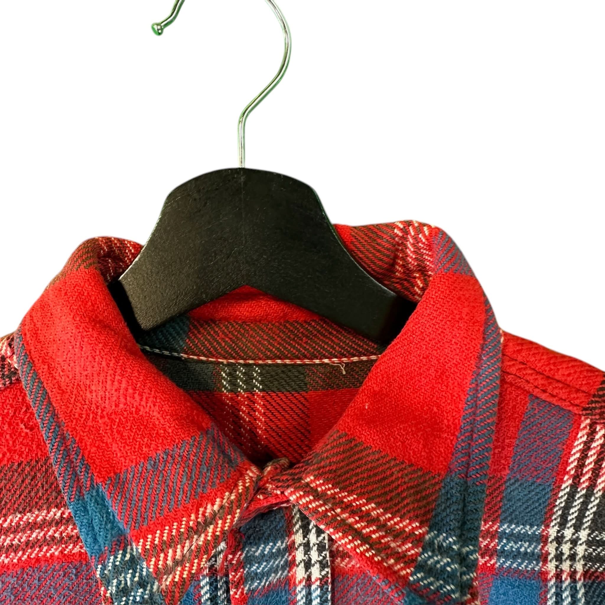 Vintage 40s Heavy Flannel Shirt W/ Gussets