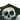 Vintage Liquid Blue AOP Skull Black T Shirt size - L