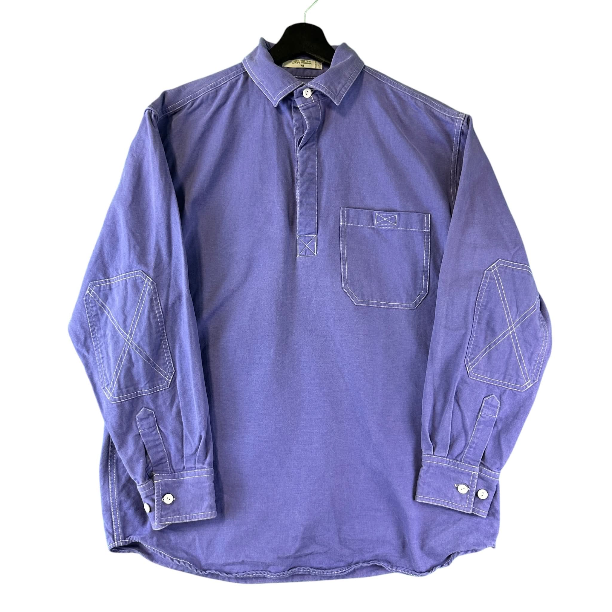 Vintage Orvis Pull Over Shirt Purple Size - M