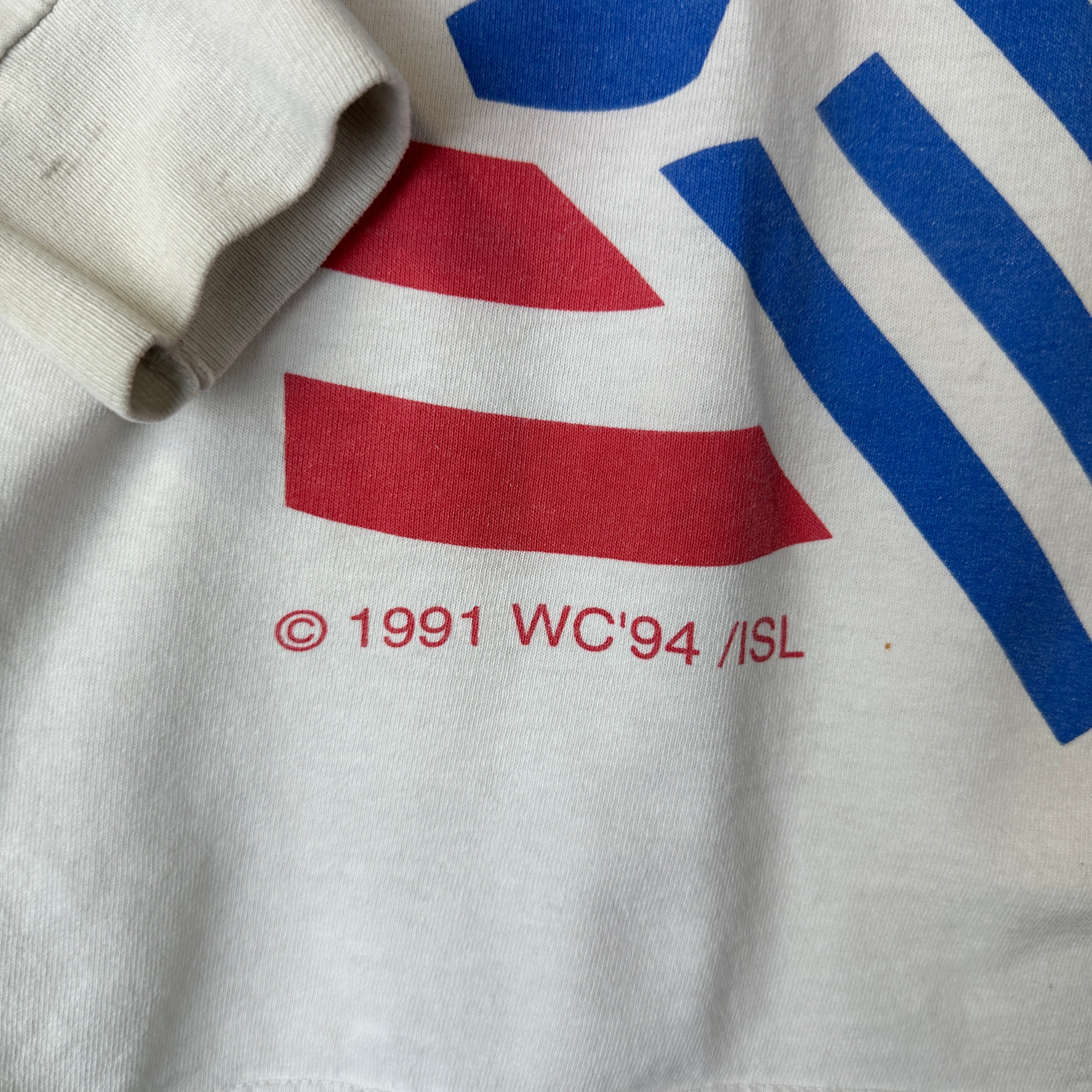 Vintage World Cup USA Soccer Salem Long Sleeve T Shirt - L