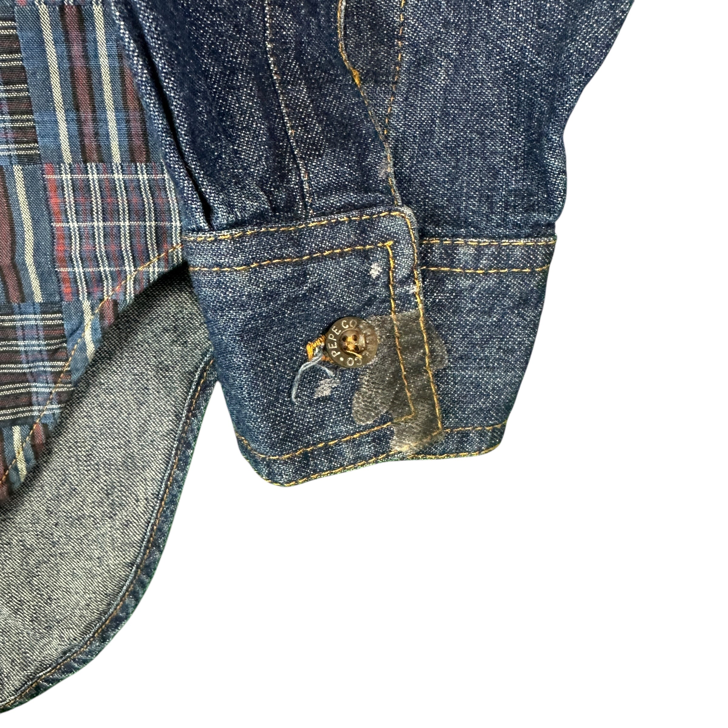 Vintage Denim Button Up Shirt pepe Jeans London - M