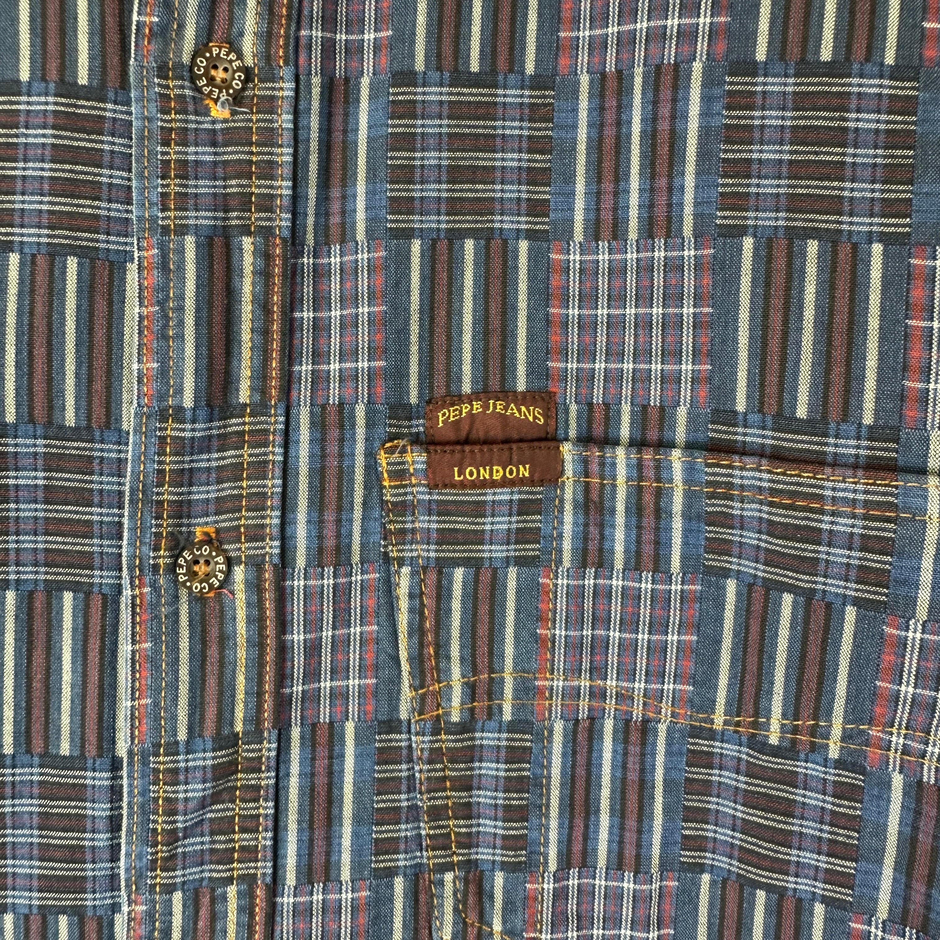 Vintage Denim Button Up Shirt pepe Jeans London - M