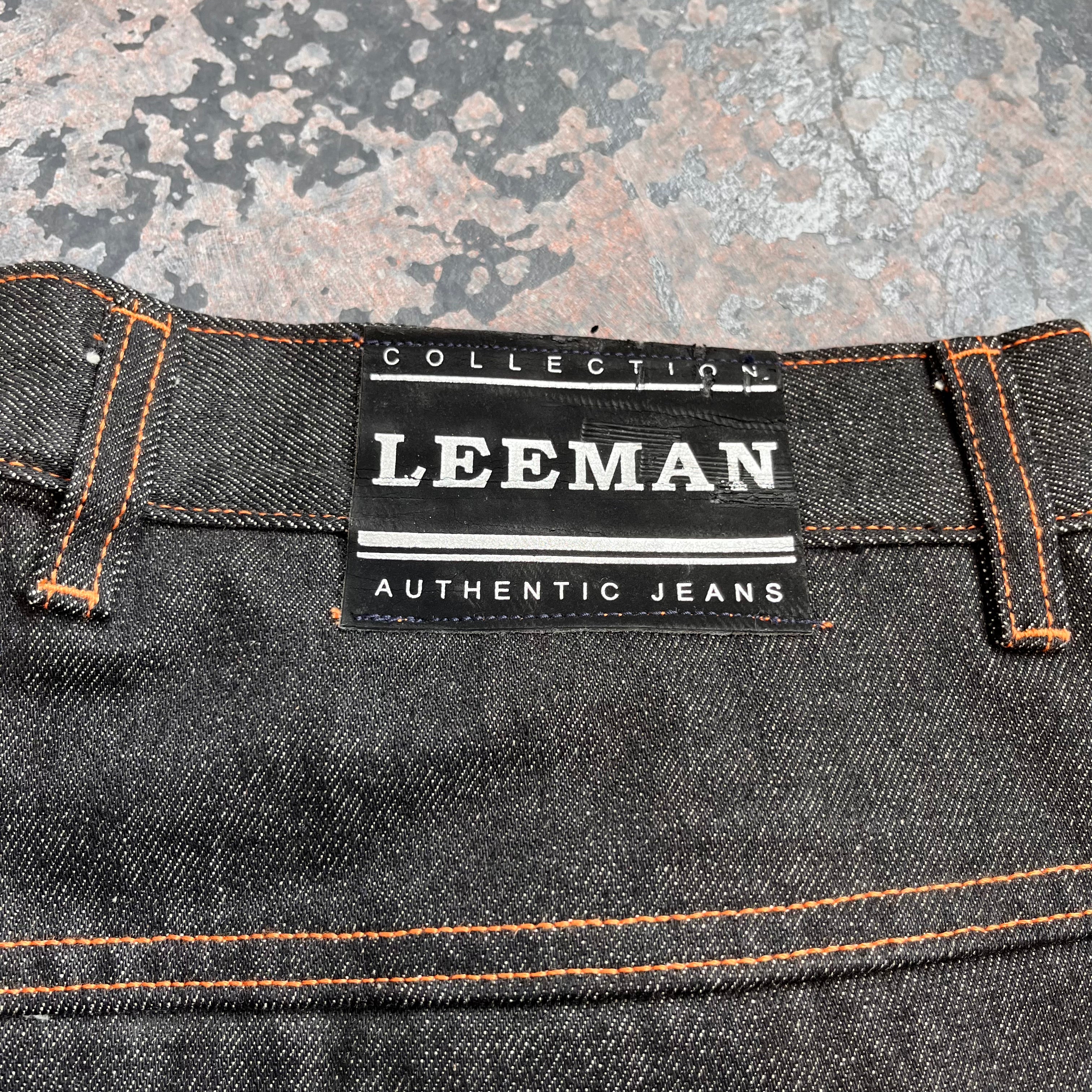 Y2K Leeman Raw Denim Jeans