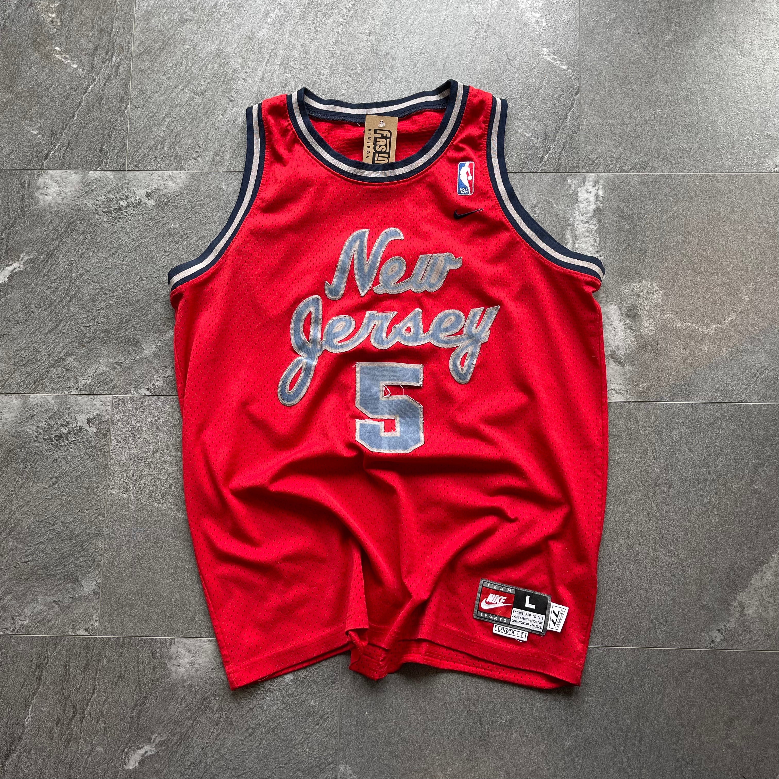 Vintage NBA Nike New Jersey Basketball jersey  Size-L