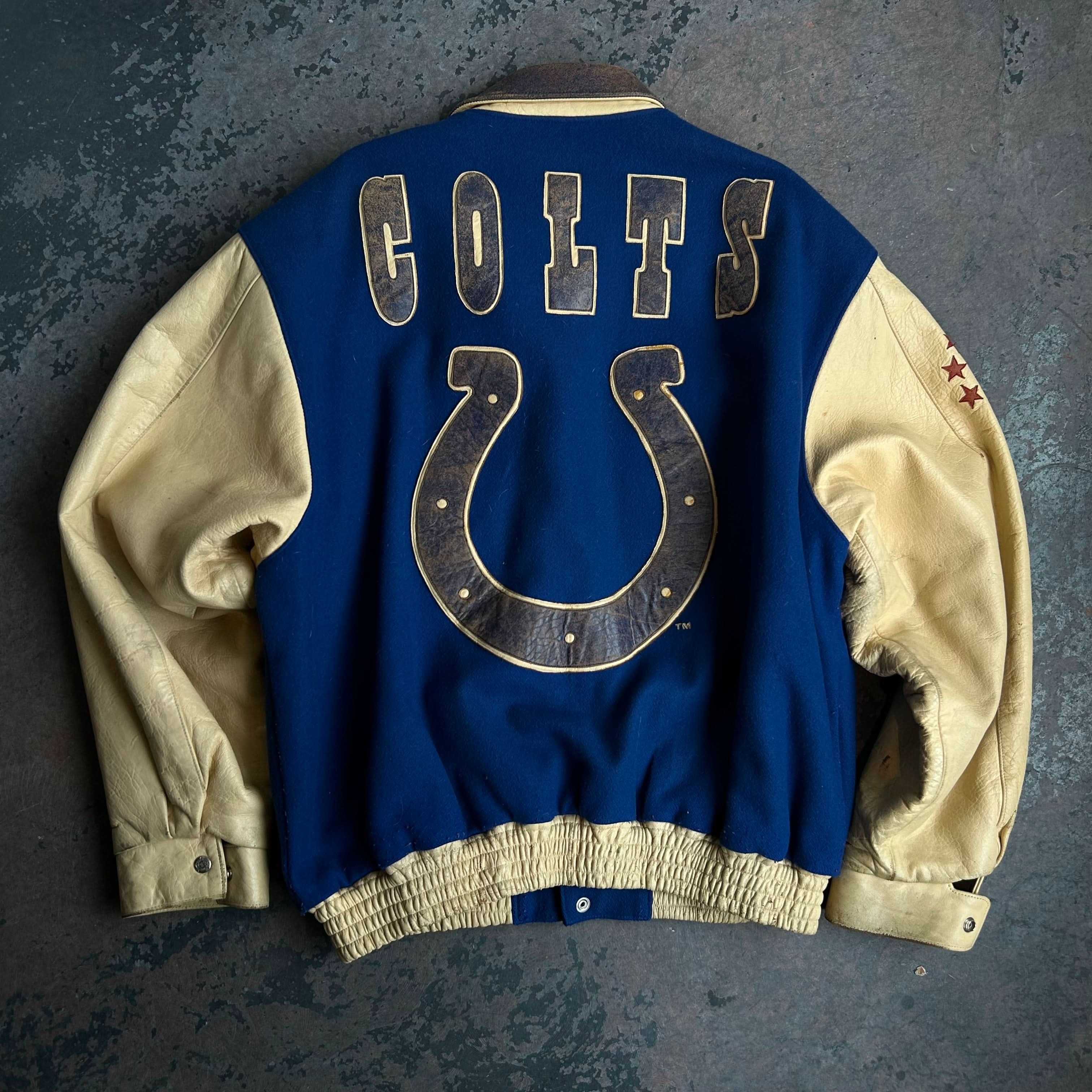 Vintage Team NFL Colts Letterman Jacket 3X