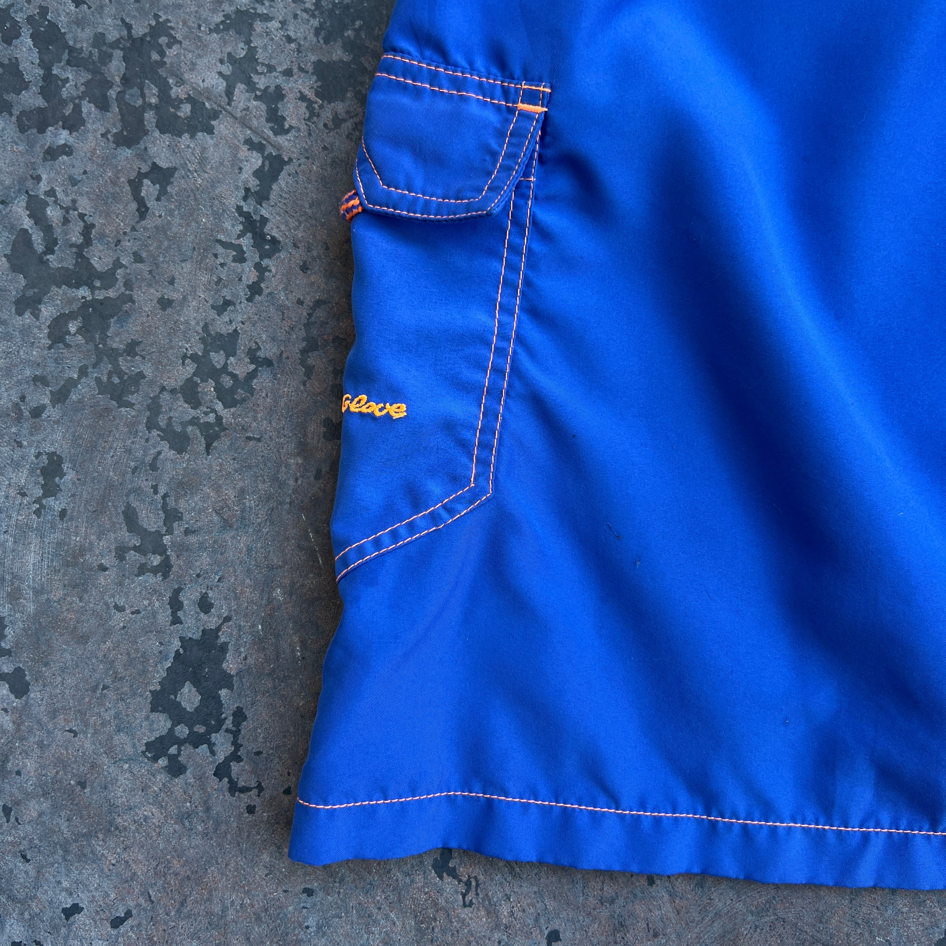 Blue Mini Cargo Skirt