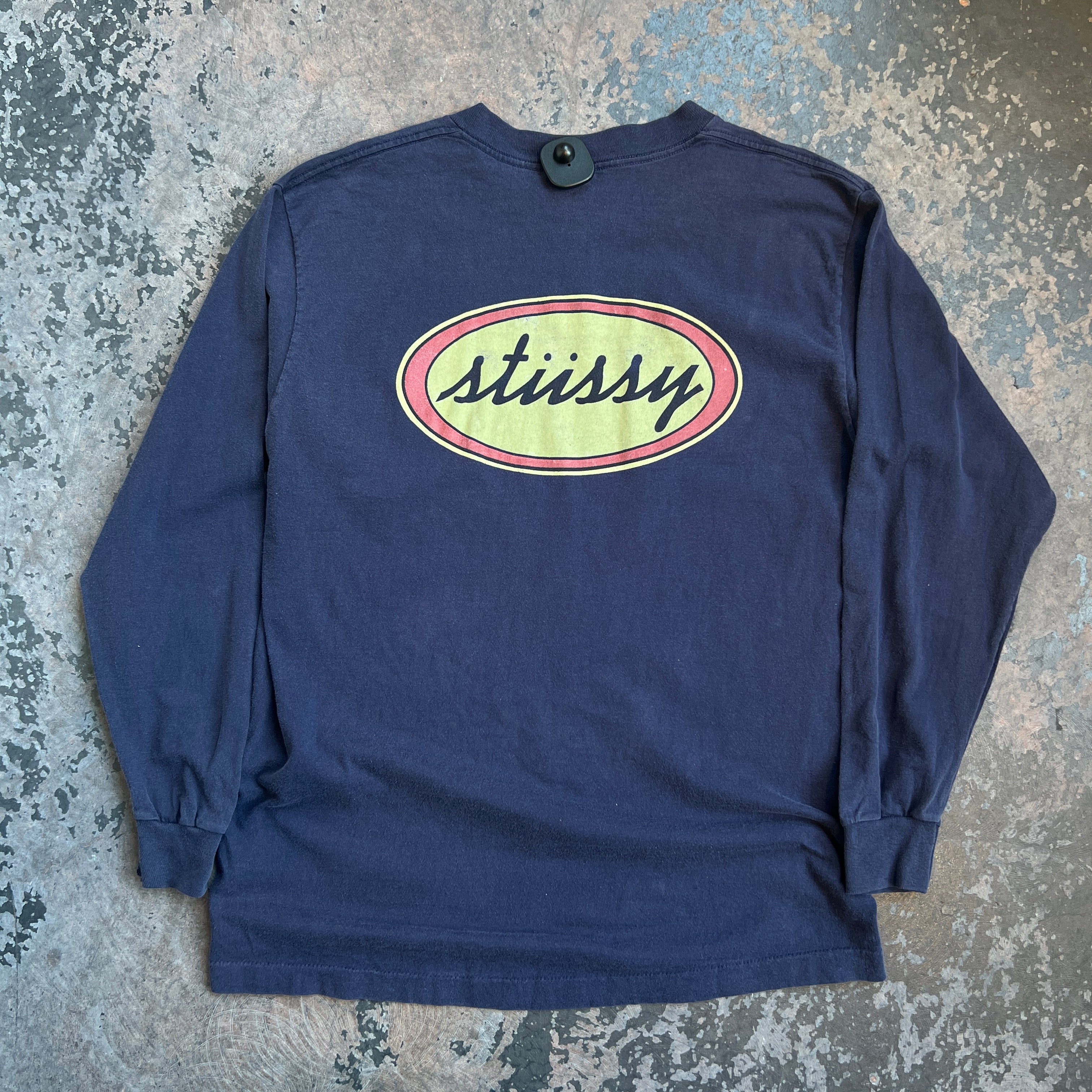 Stussy Long Sleeve T-Shirt Blue L