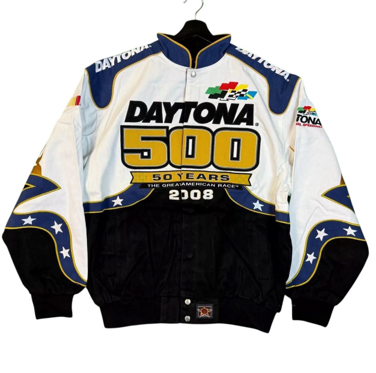 Nascar Jacket Daytona 500 Vintage Jeff Hamilton Deadstock Size L - XL