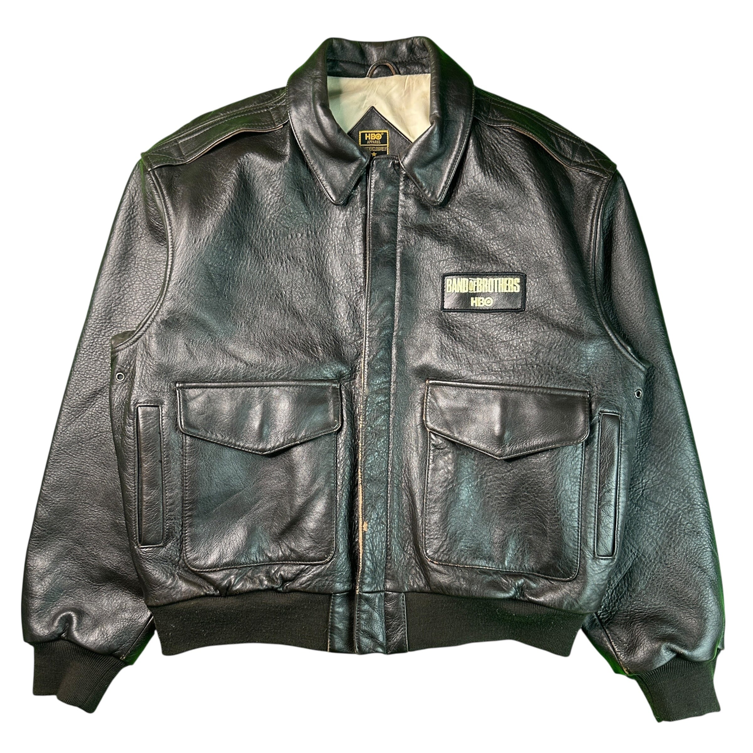 Band of Brothers HBO Bomber Jacket A-2 Leather size L Jacket OTHER 