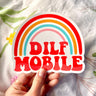 Dilf Mobile Bumper Sticker: Sticker Alone Socks, new Hollandaize Art 