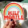 Milf Mobile Bumper Sticker: Standard Size! / Sticker Alone Socks, new Hollandaize Art 