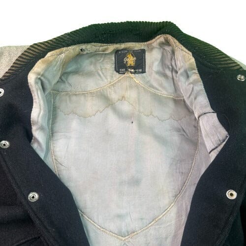 Raiders Jacket Chain stitch 60s RARE size Blackbear Wool Versity jacket OTHER 