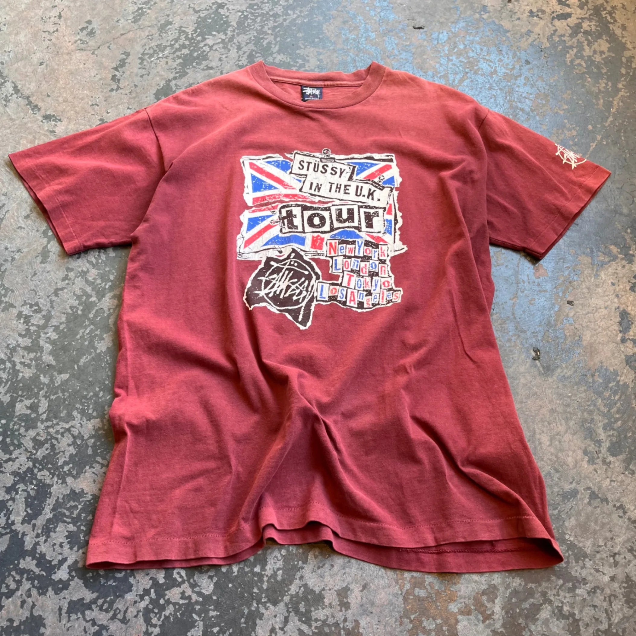 Stussy T-Shirt Red XL T-Shirt Stussy 