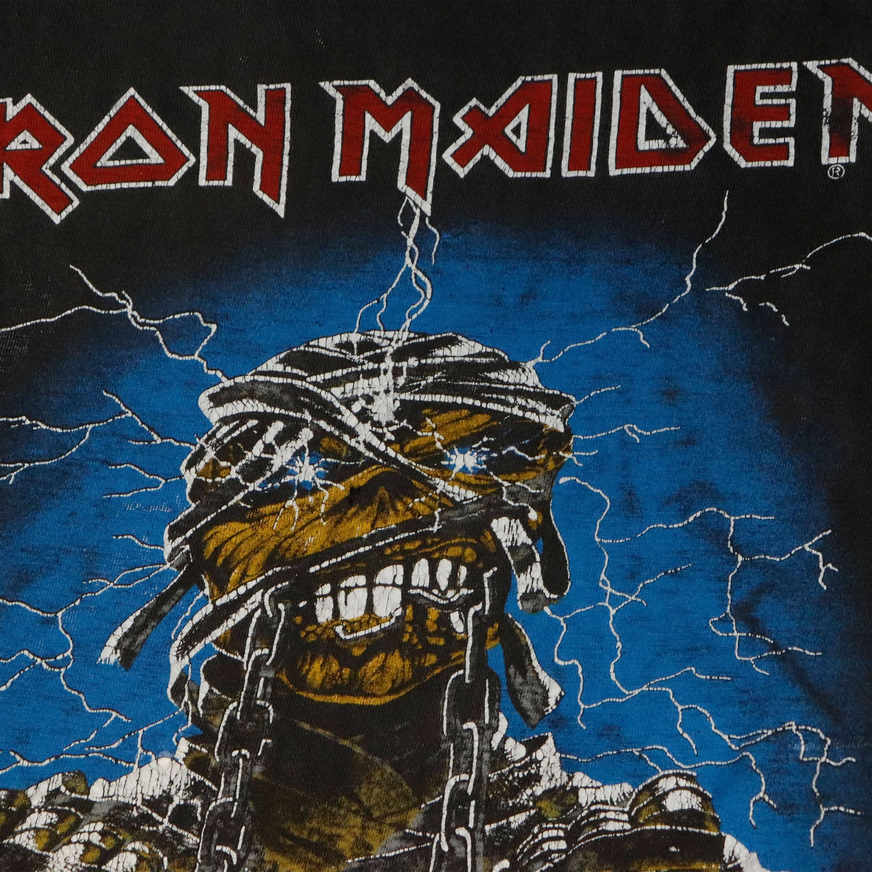 Vintage 1984 Iron Maiden Egyptian Graphic T-Shirt Size XL FAIF.CA 