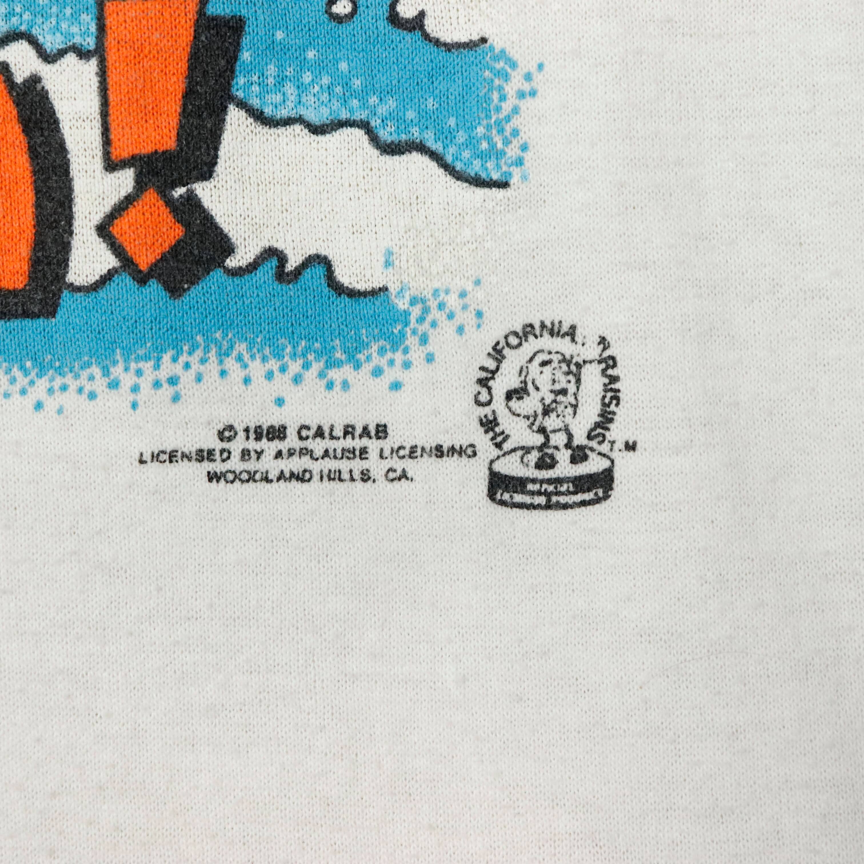 Vintage 1988 California Raisins Beach Graphic T-Shirt Size XL FAIF.CA 