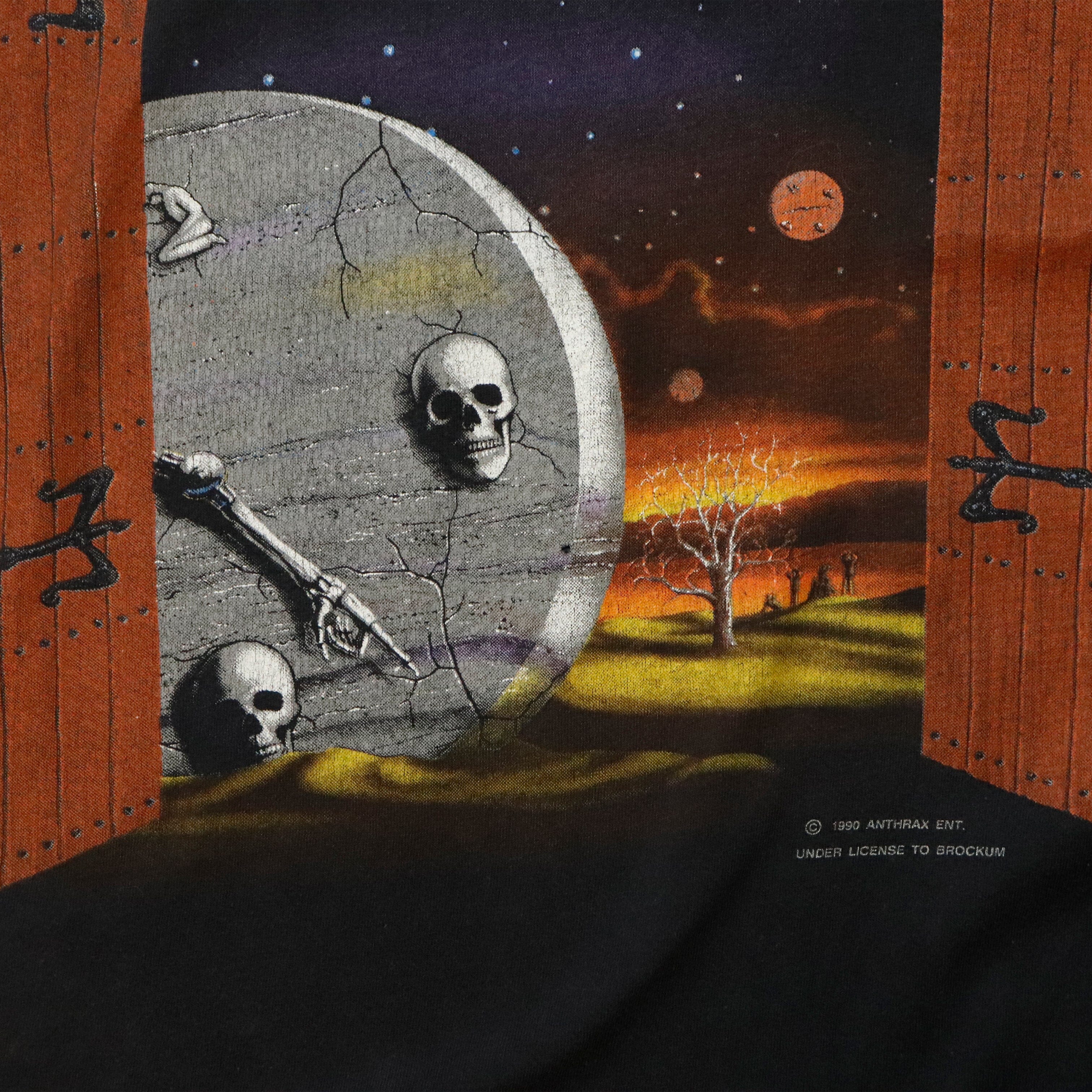 Vintage 1990 Anthrax In My World Graphic T-Shirt Size L 24384 