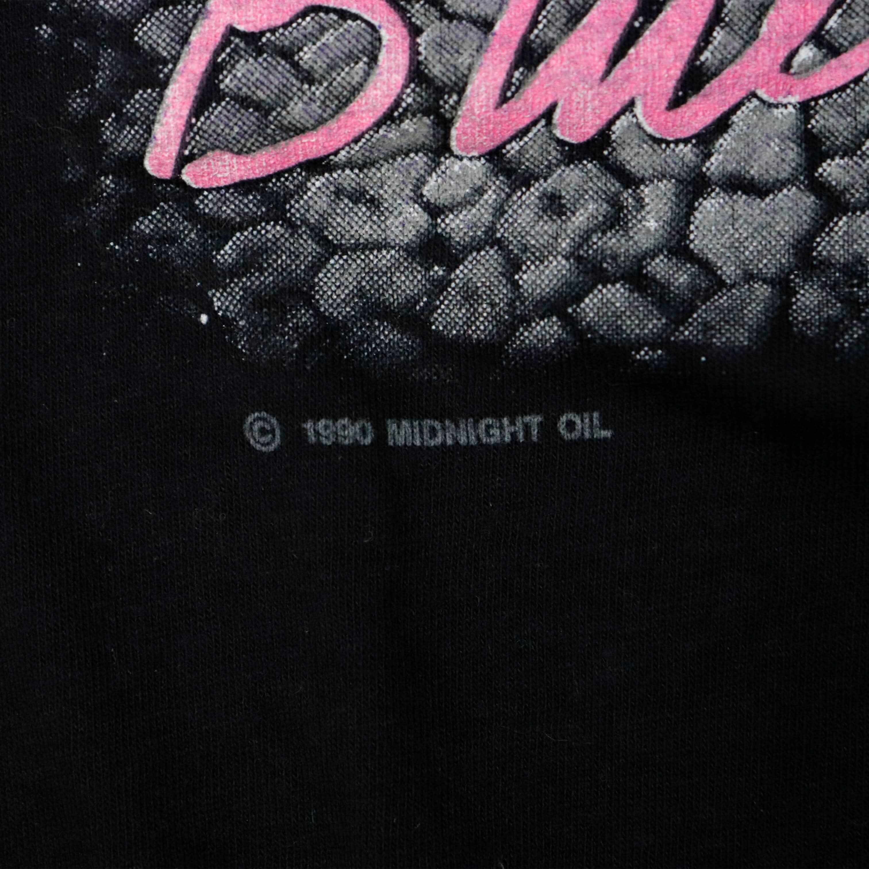 Vintage 1990 Brockum Midnight Oil Blue Sky Mining Graphic T-Shirt Size L FAIF.CA 