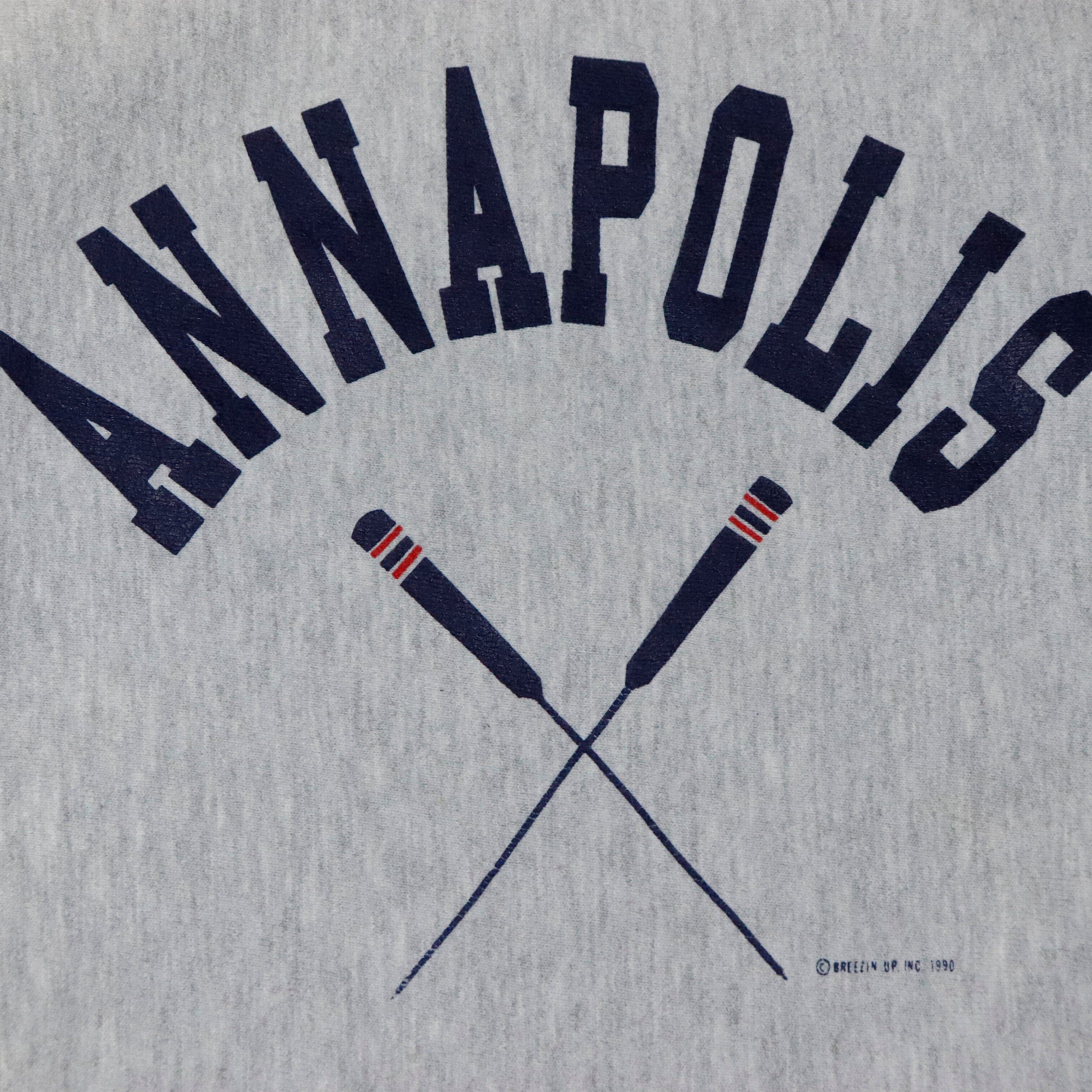 Vintage 1990 Champion Annapolis Reverse Weave Sweatshirt Size XXL FAIF.CA 