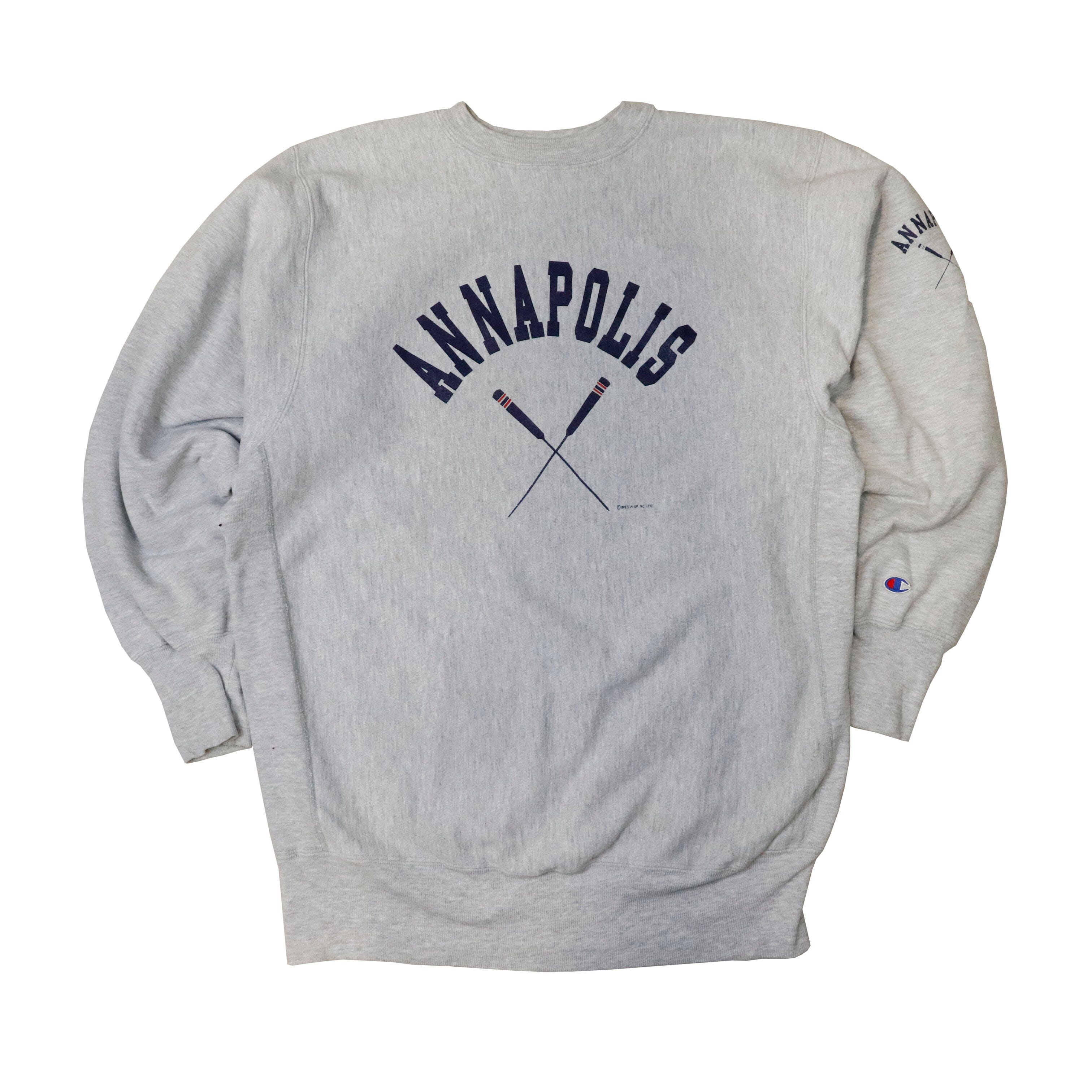 Vintage 1990 Champion Annapolis Reverse Weave Sweatshirt Size XXL FAIF.CA 