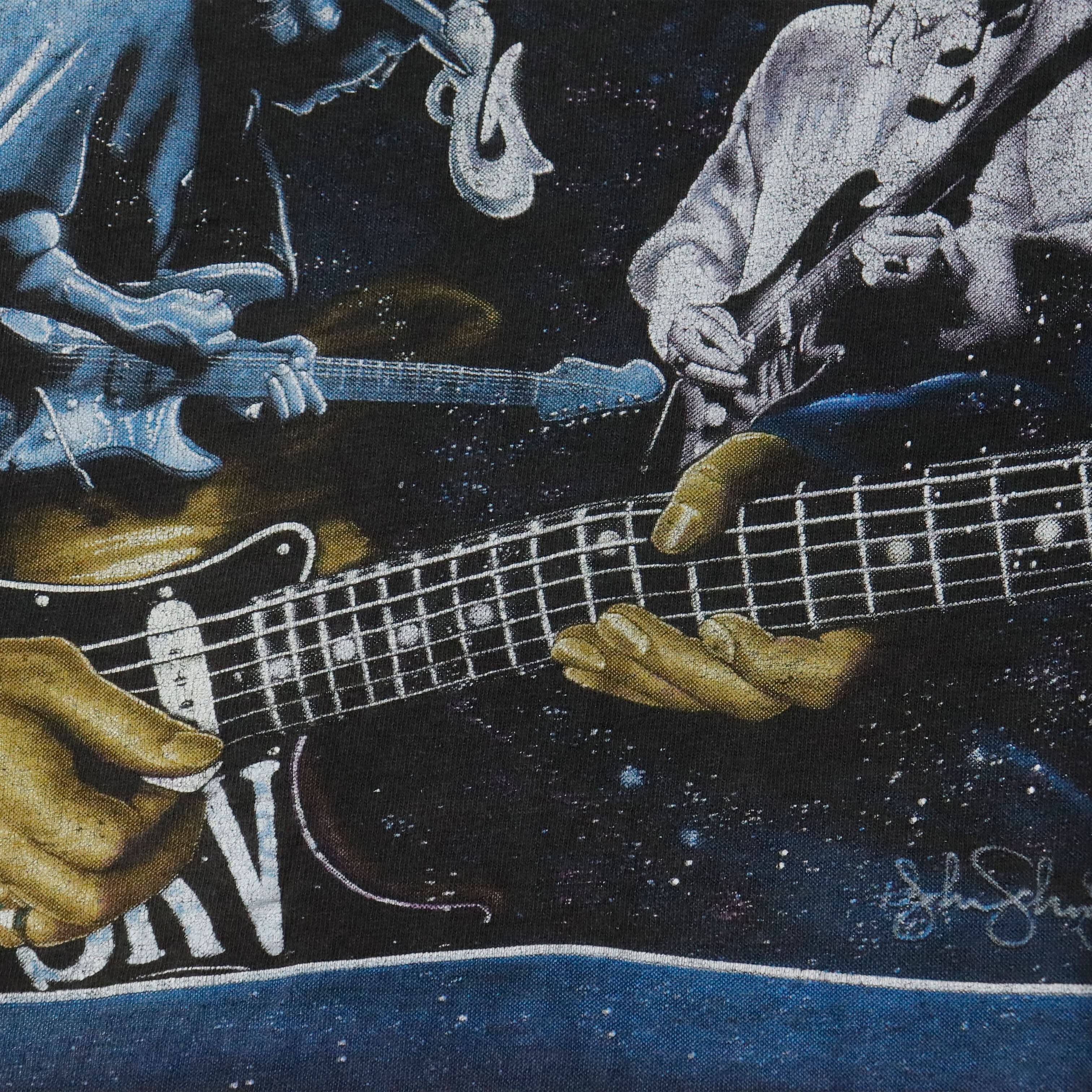 Vintage 1991 Stevie Ray Vaughan Memorial Graphic T-Shirt Size N/A FAIF.CA 