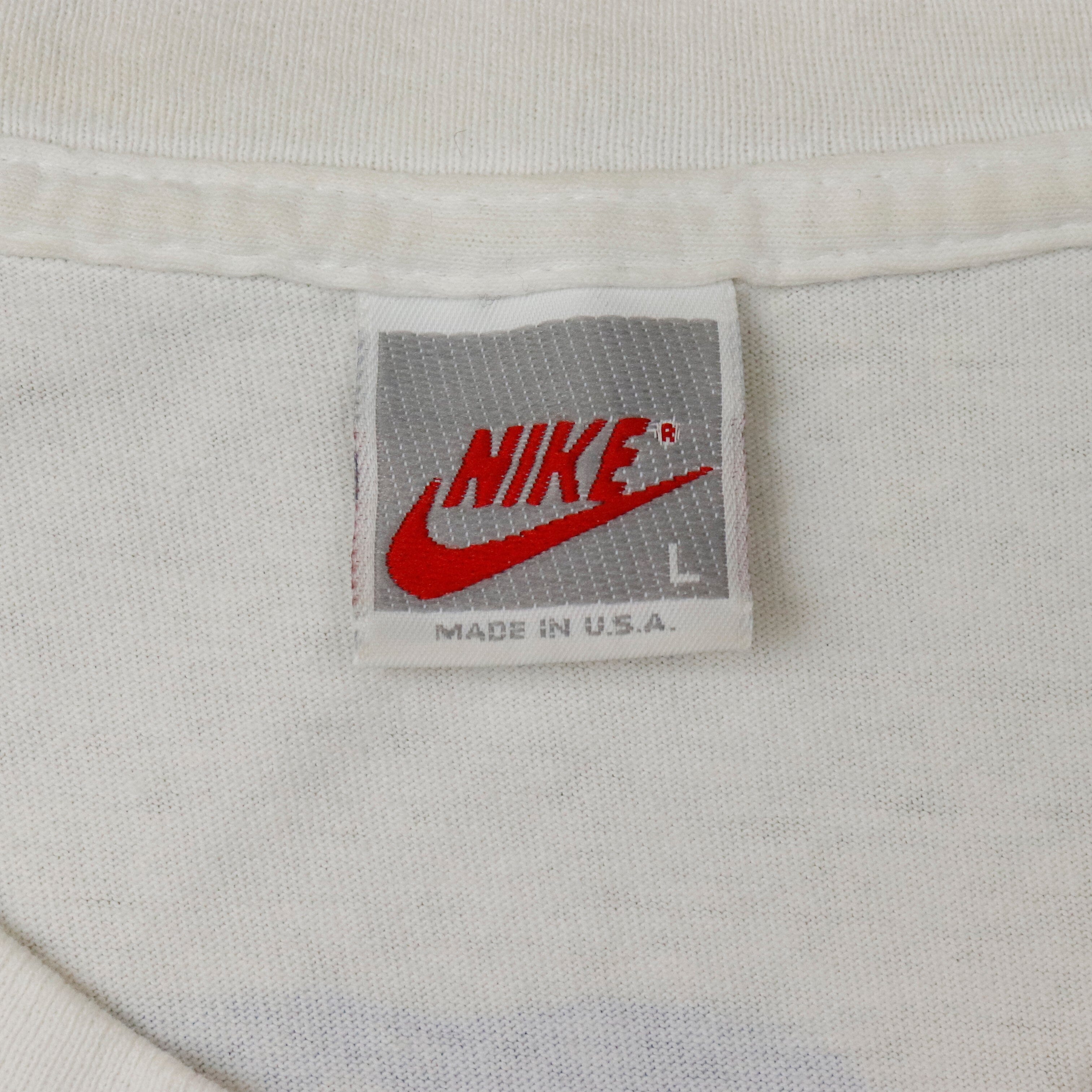 Vintage 1992 Nike Porky Pig NBA Dunk Space Jam T-Shirt Size L Nike 