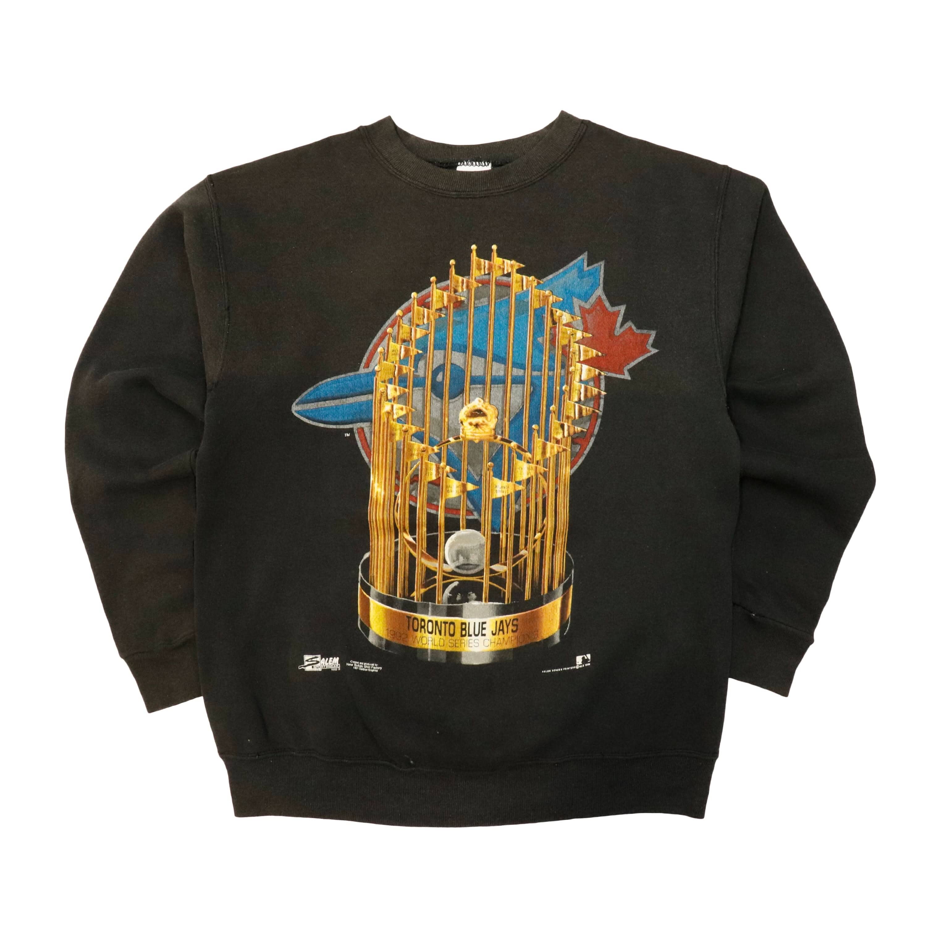 Vintage 1992 Salem Toronto Blue Jays 1992 World Series graphic sweatshirt Size M FAIF.CA 