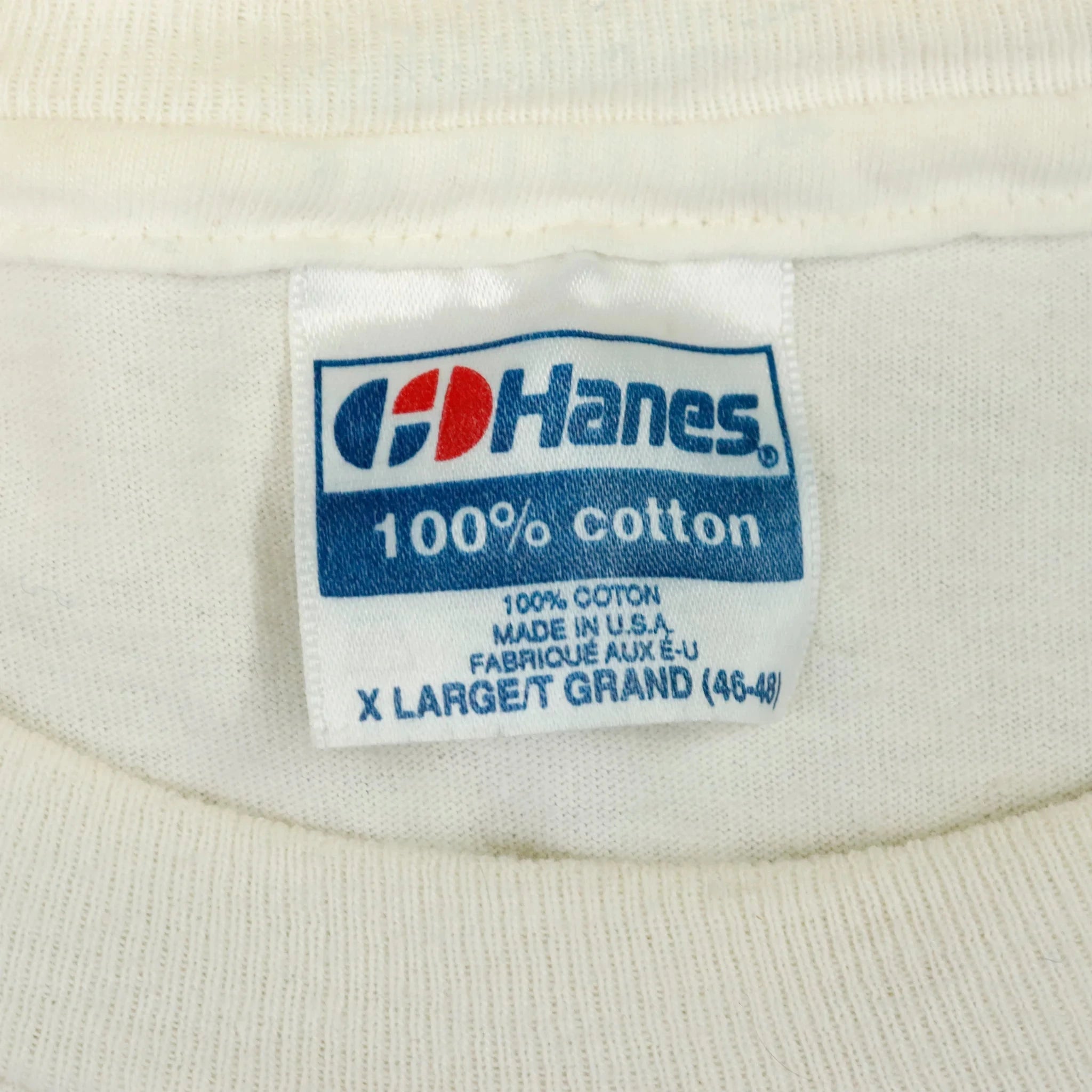 Vintage 1993 Lollapalooza Music Festival White T-Shirt Size XL Hanes 