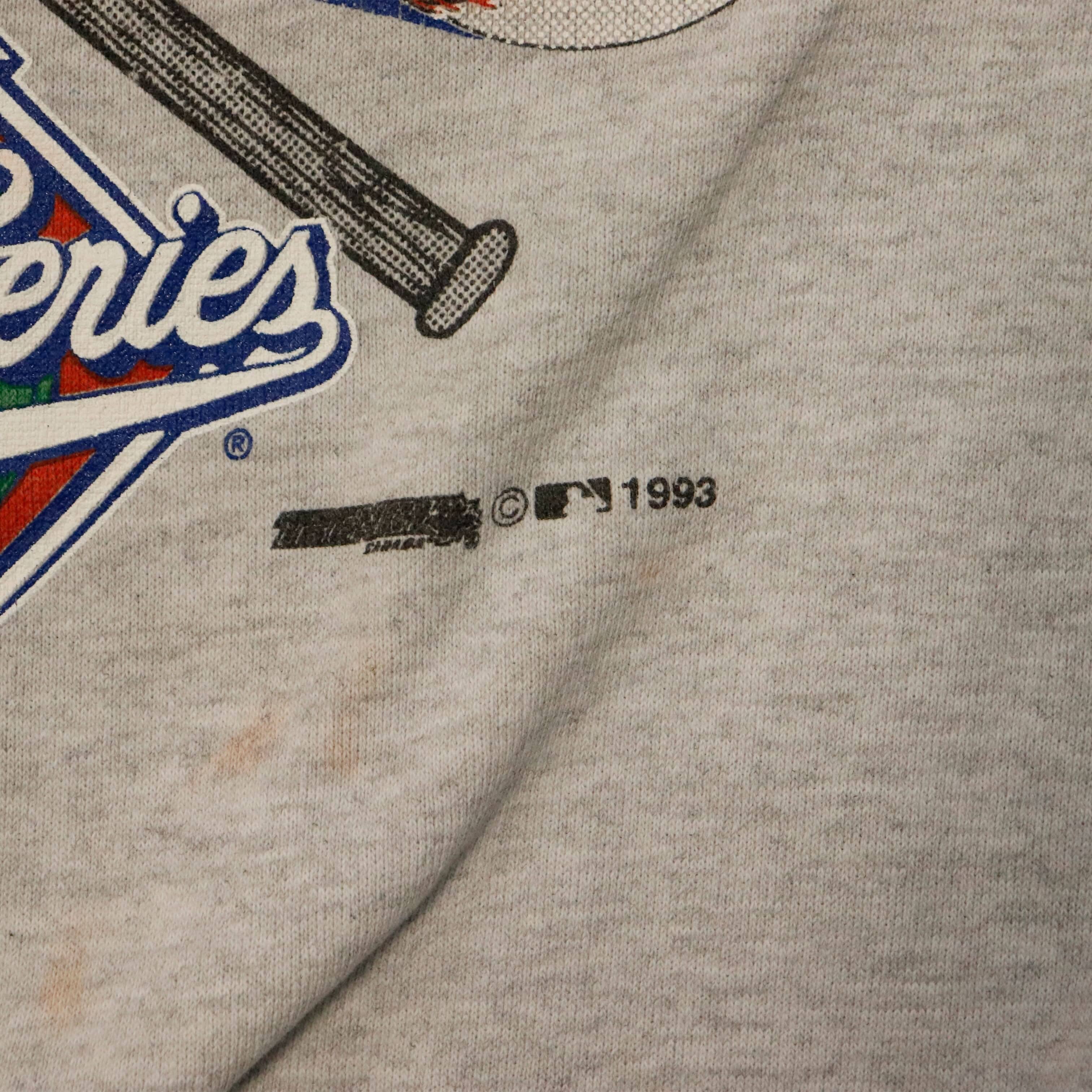 Vintage 1993 Tultex Toronto Blue Jays World Series Champs Sweatshirt Size XL FAIF.CA 