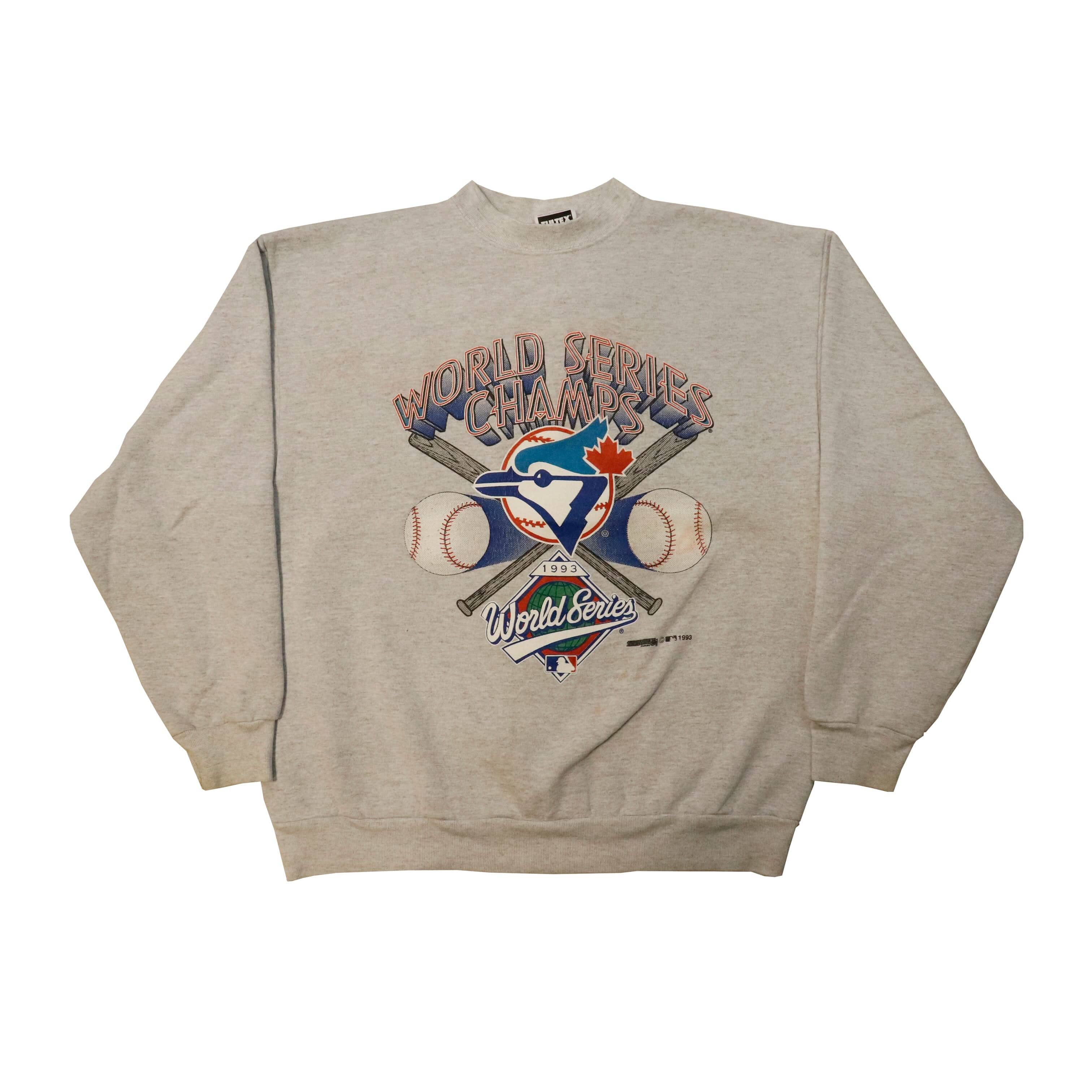 Vintage 1993 Tultex Toronto Blue Jays World Series Champs Sweatshirt Size XL FAIF.CA 