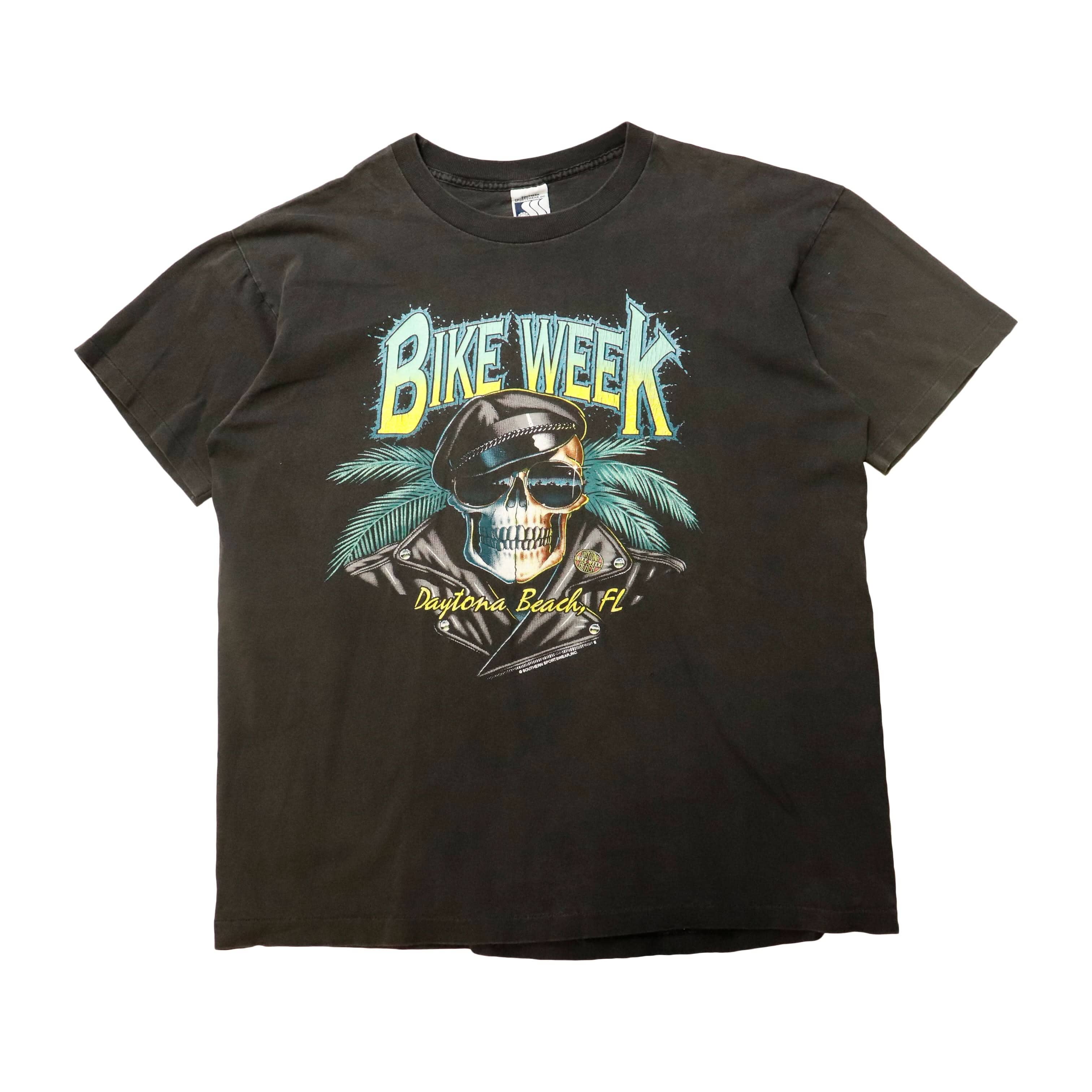 Vintage 1994 Bike Week Daytona Beach Graphic T-Shirt Size L Harley Motorcycle FAIF.CA 