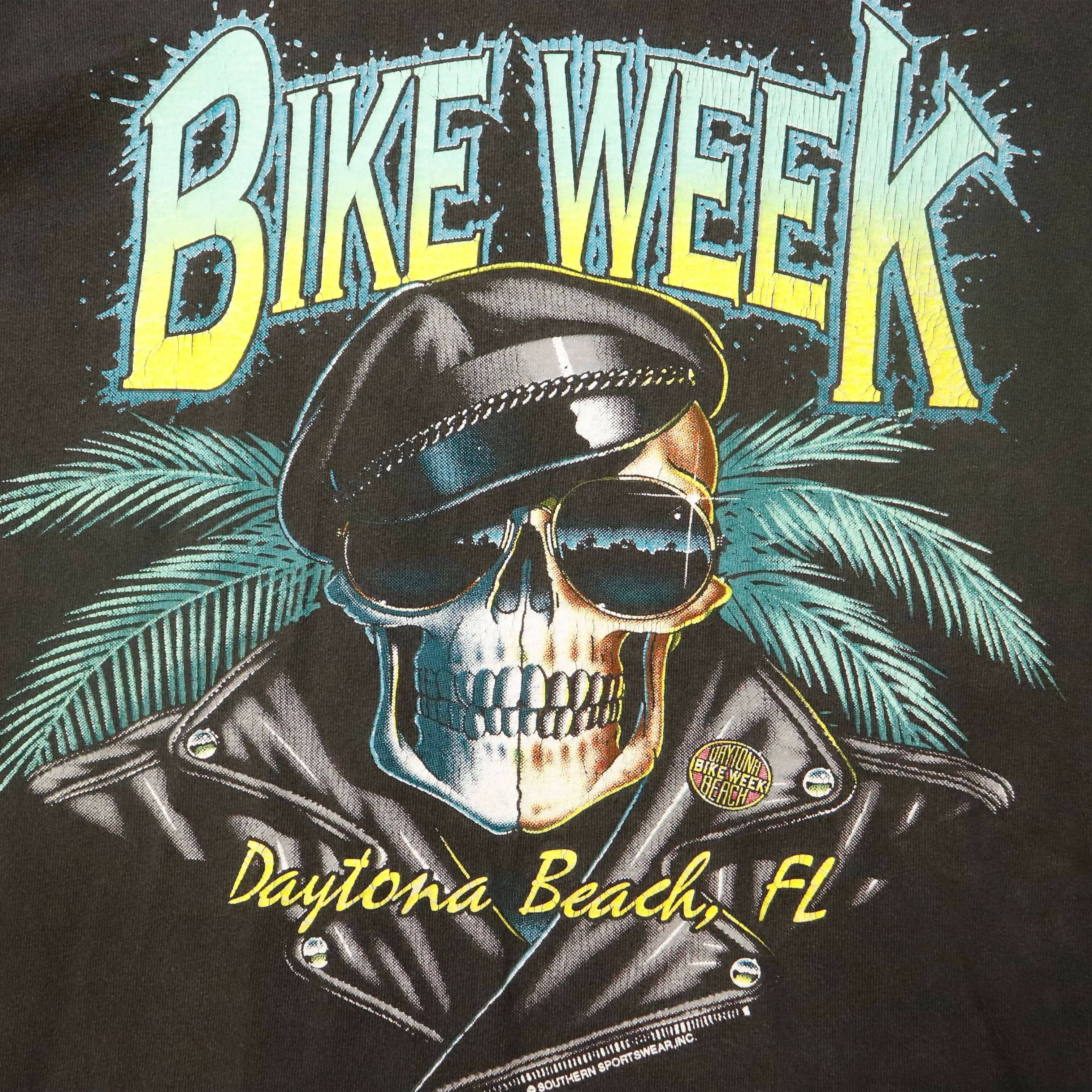 Vintage 1994 Bike Week Daytona Beach Graphic T-Shirt Size L Harley Motorcycle FAIF.CA 
