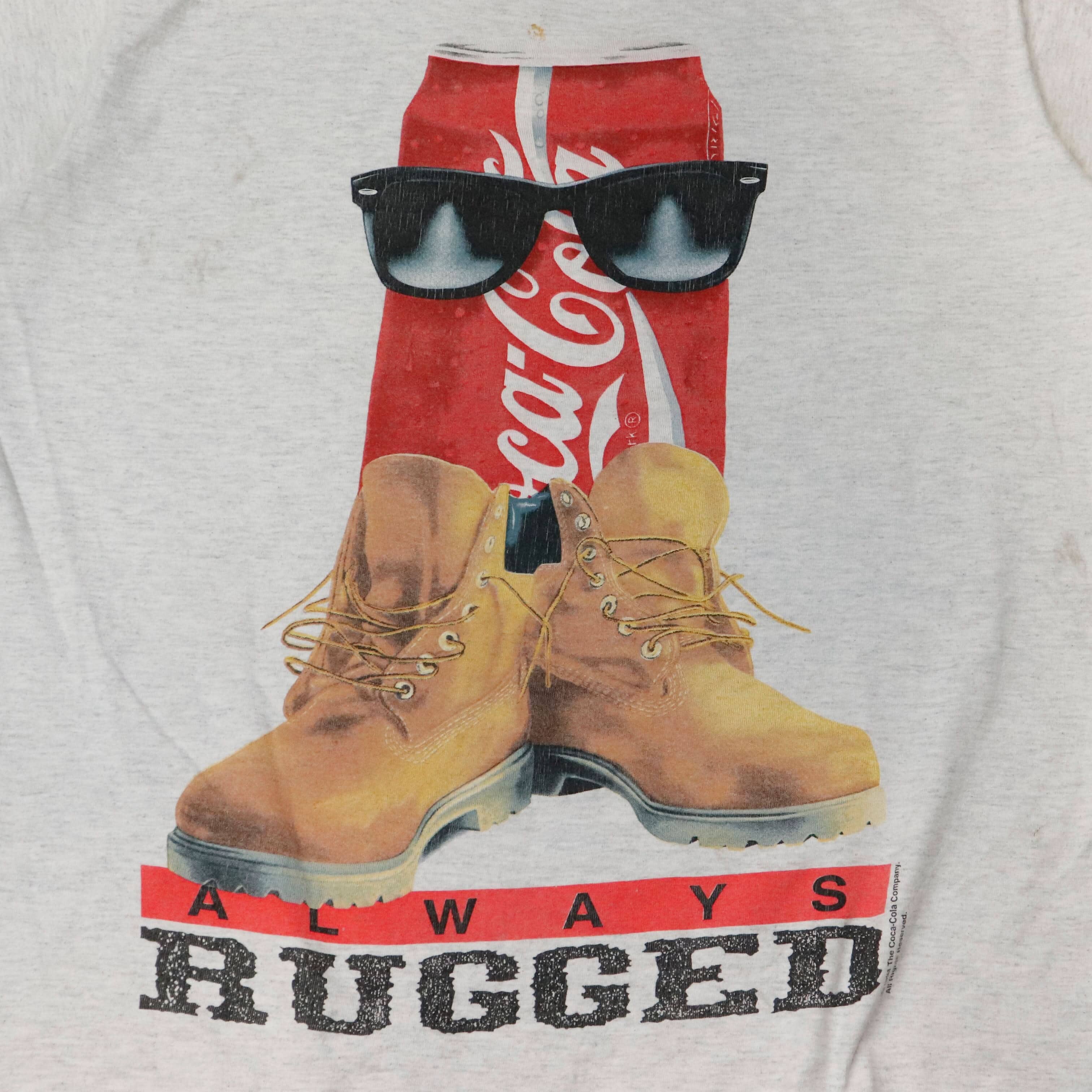 Vintage 1994 Coke Always Rugged Graphic T-Shirt Size XL FAIF.CA 
