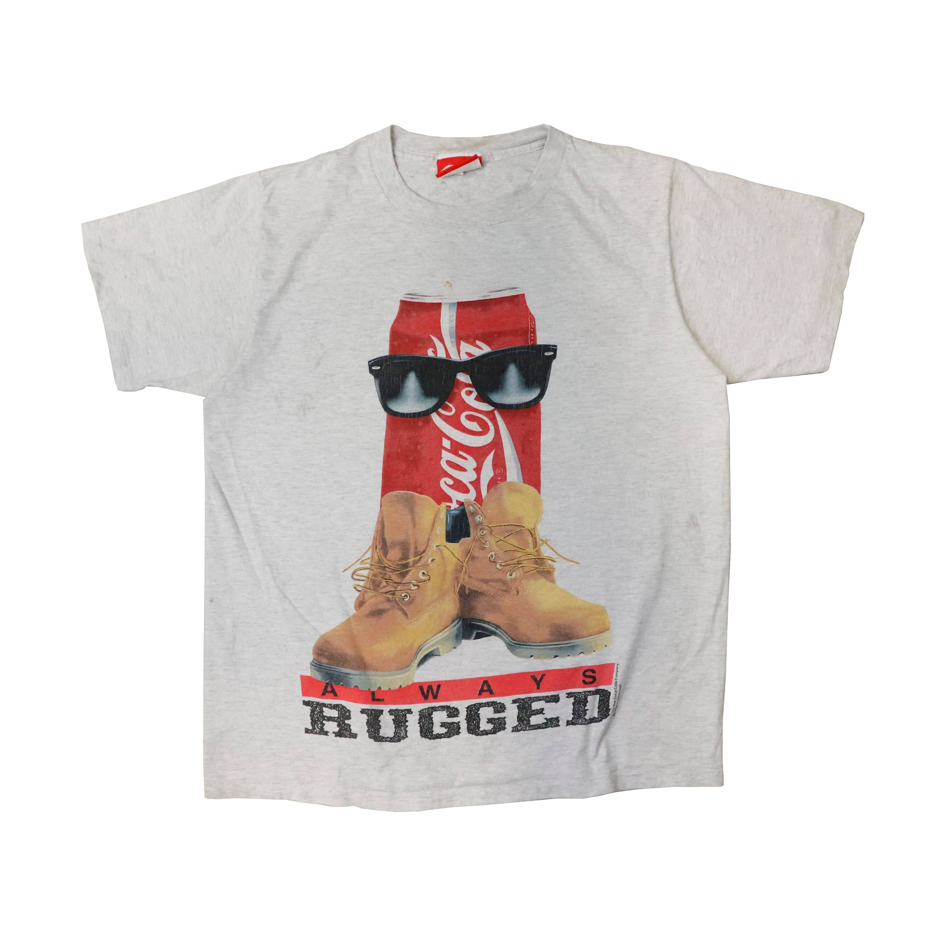 Vintage 1994 Coke Always Rugged Graphic T-Shirt Size XL FAIF.CA 