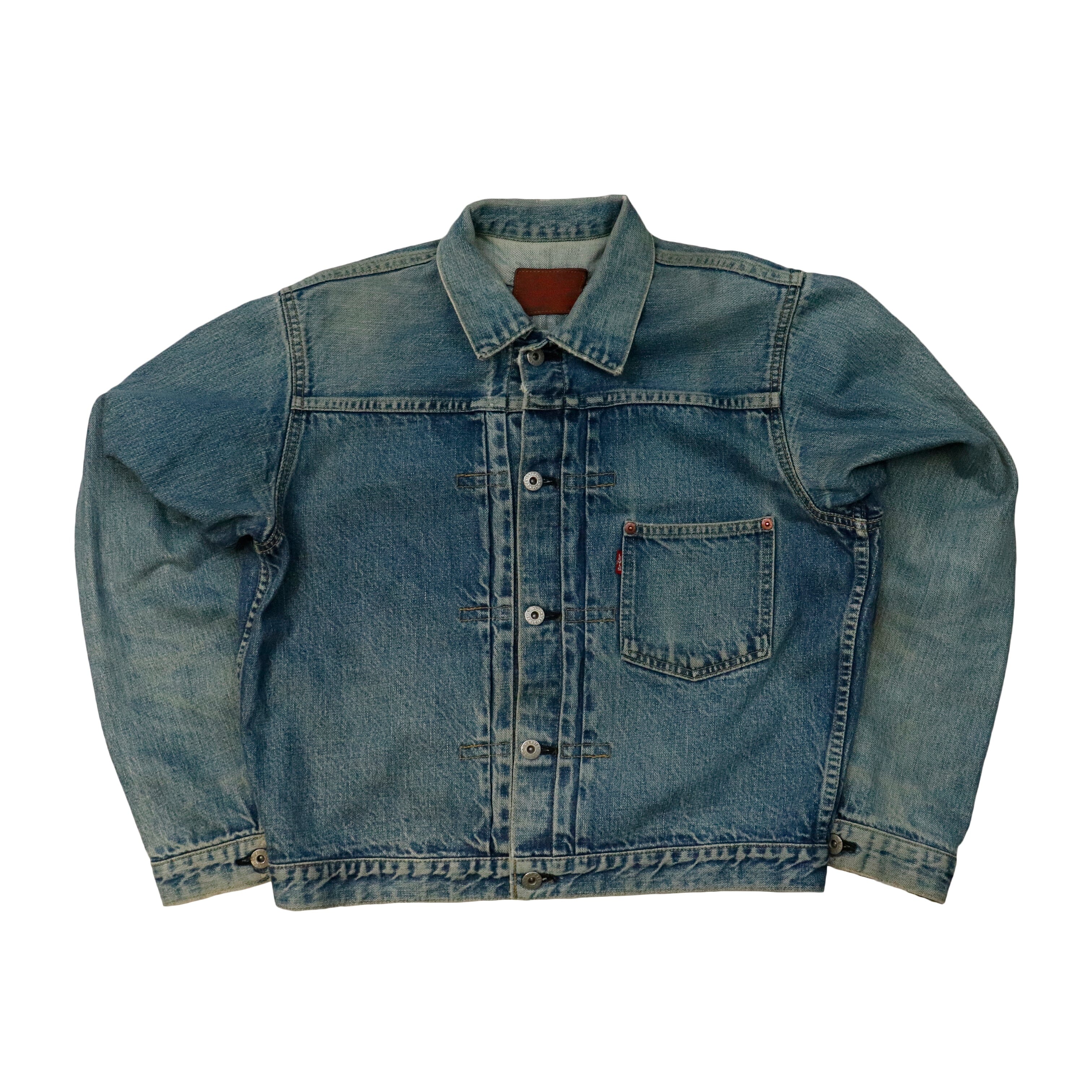 Vintage 1994 Levi Strauss First Edition Cinch Back Denim Jacket Size 40 16393 