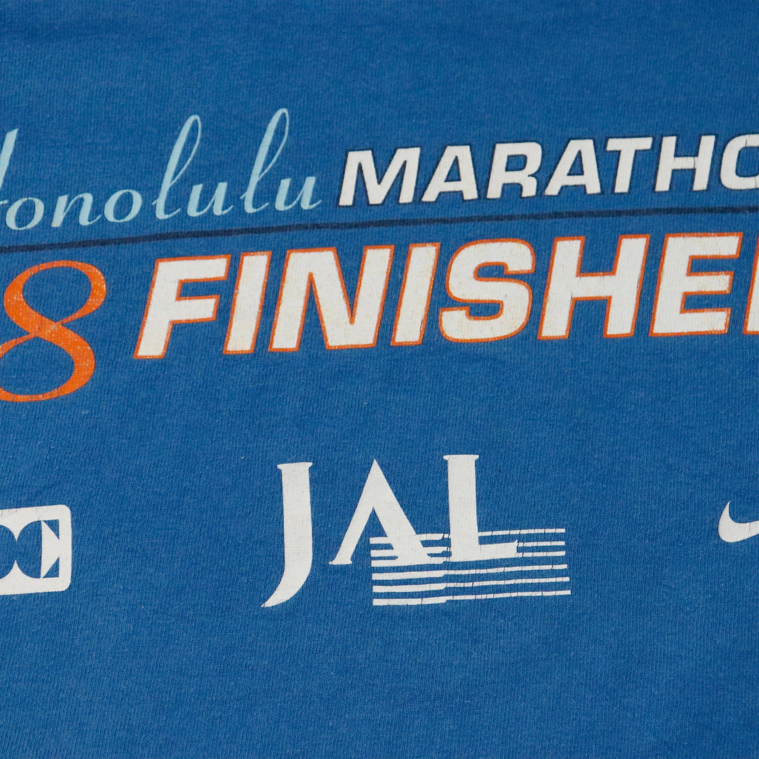 Vintage 1998 Nike Honolulu Marathon 98 Graphic T-Shirt Size L FAIF.CA 