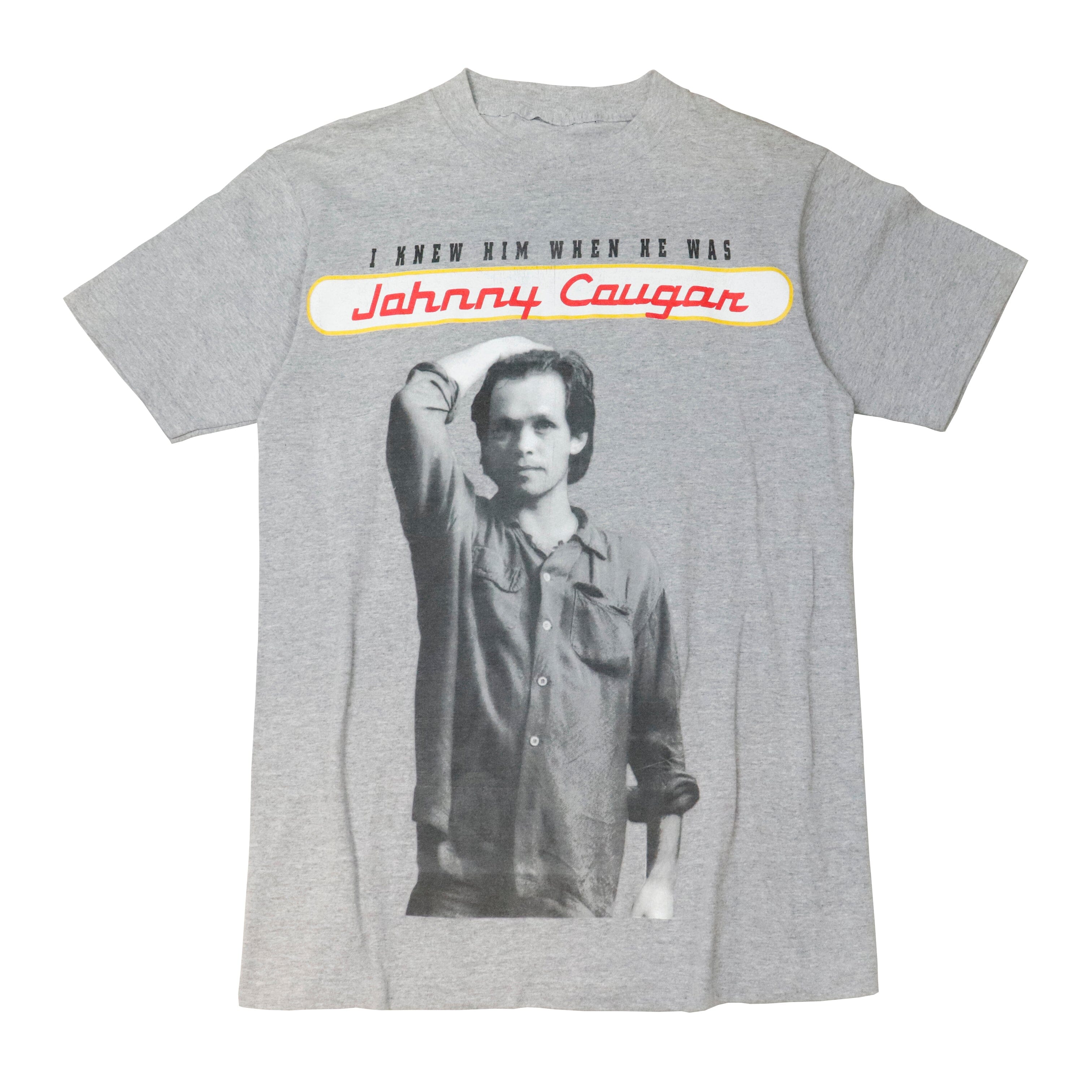 Vintage 1999 Johnny Cougar Tour Gray T-Shirt Size N/A Other 