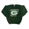 Vintage 2002 Gildan Packers Champions Green Crewneck Size L R 