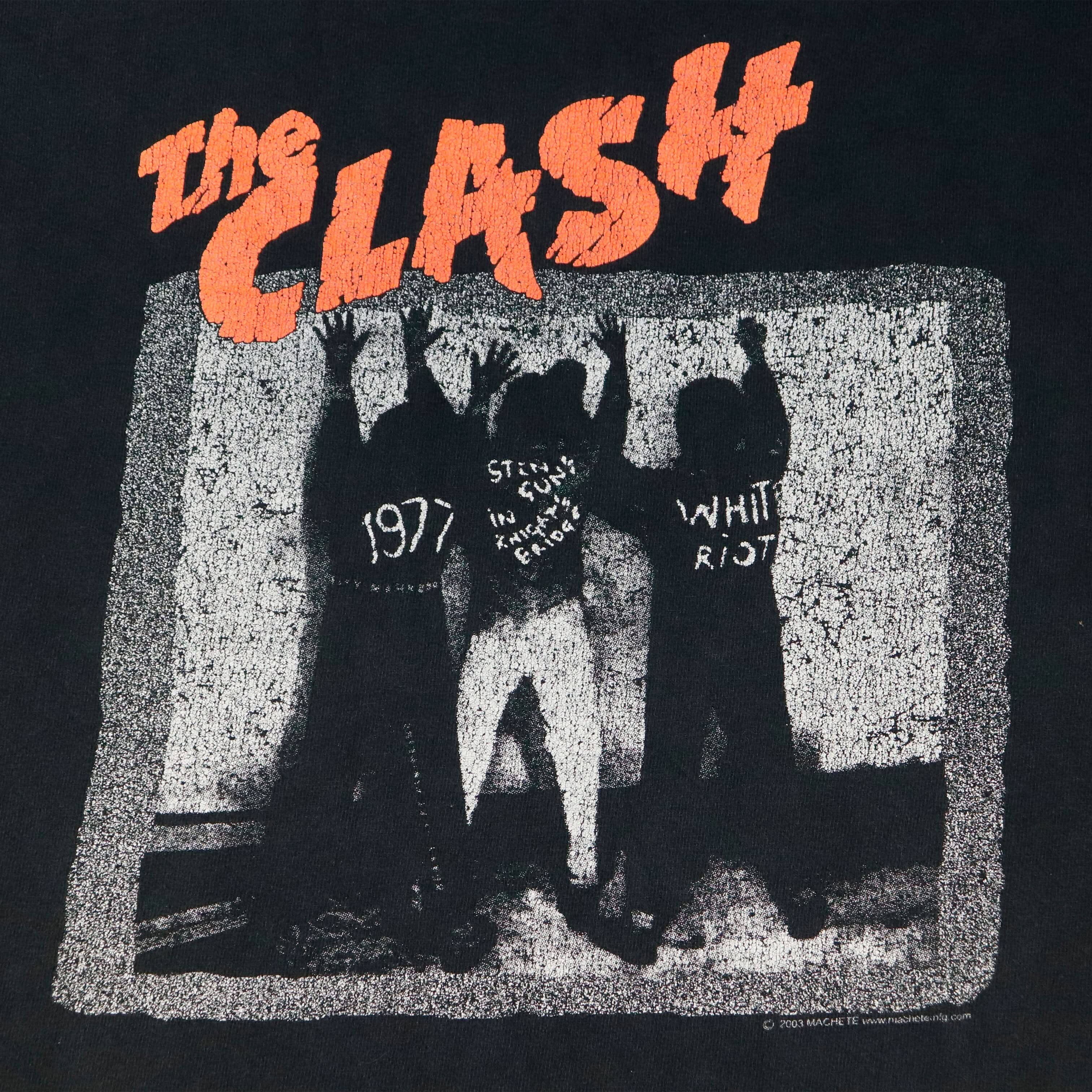 Vintage 2003 The Clash Punk Graphic T-Shirt Size M FAIF.CA 