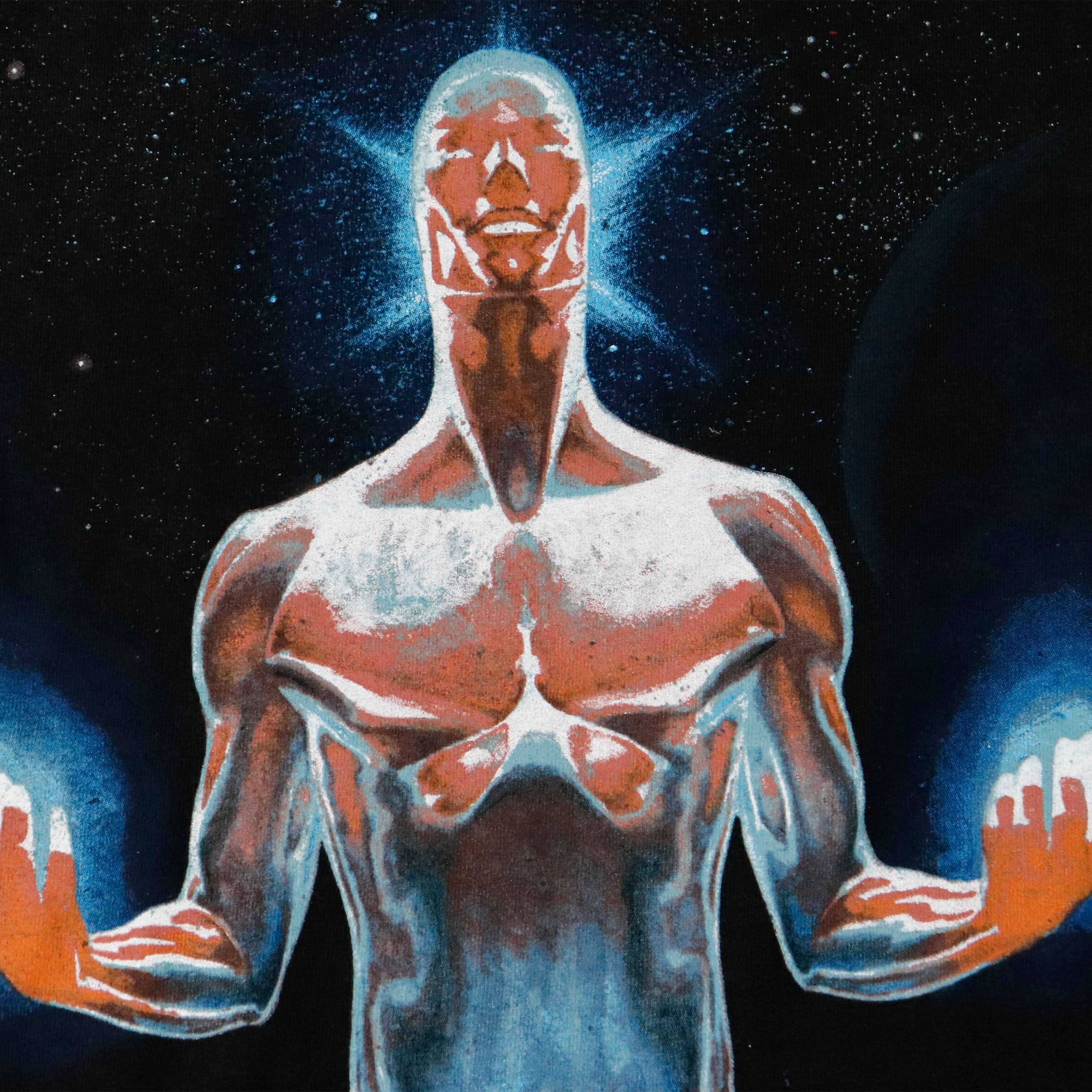 Vintage 2007 Marvel Mad Engine Cosmic Superhero Graphic T-Shirt Size M FAIF.CA 