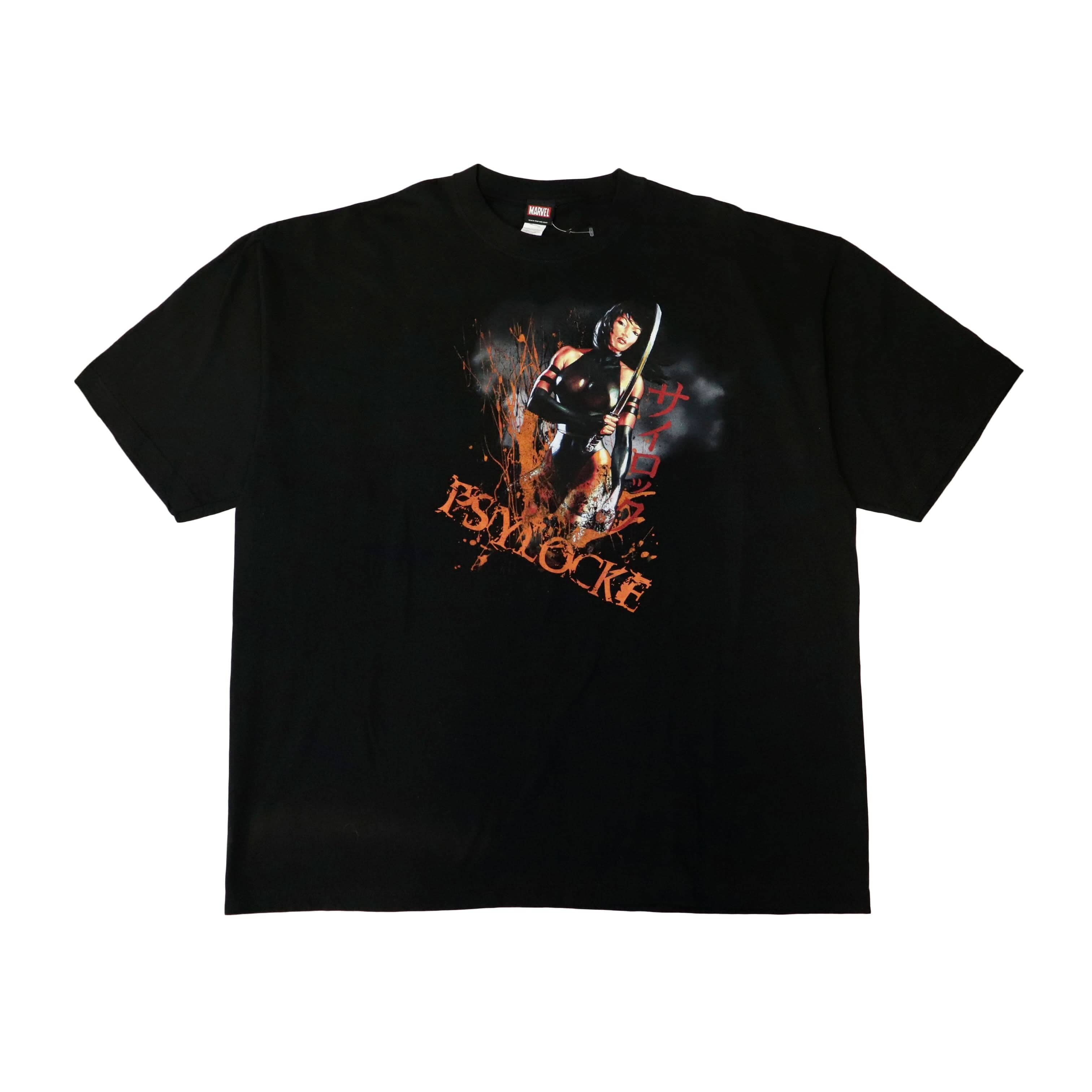 Vintage 2007 Marvel Mad Engine Psylocke Graphic T-Shirt Size XXXL FAIF.CA 