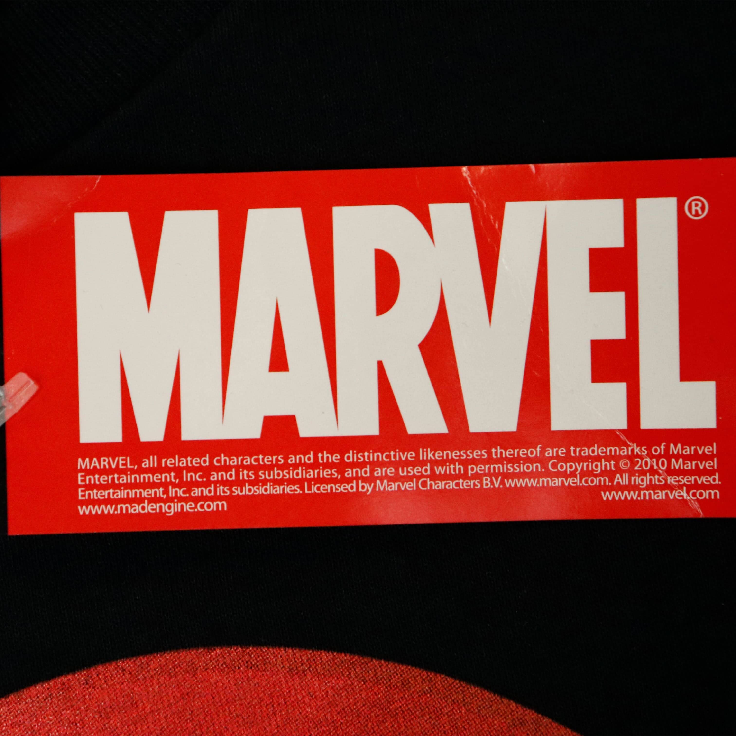 Vintage 2010 Marvel Mad Engine Captain America Shield Graphic T-Shirt Size L FAIF.CA 