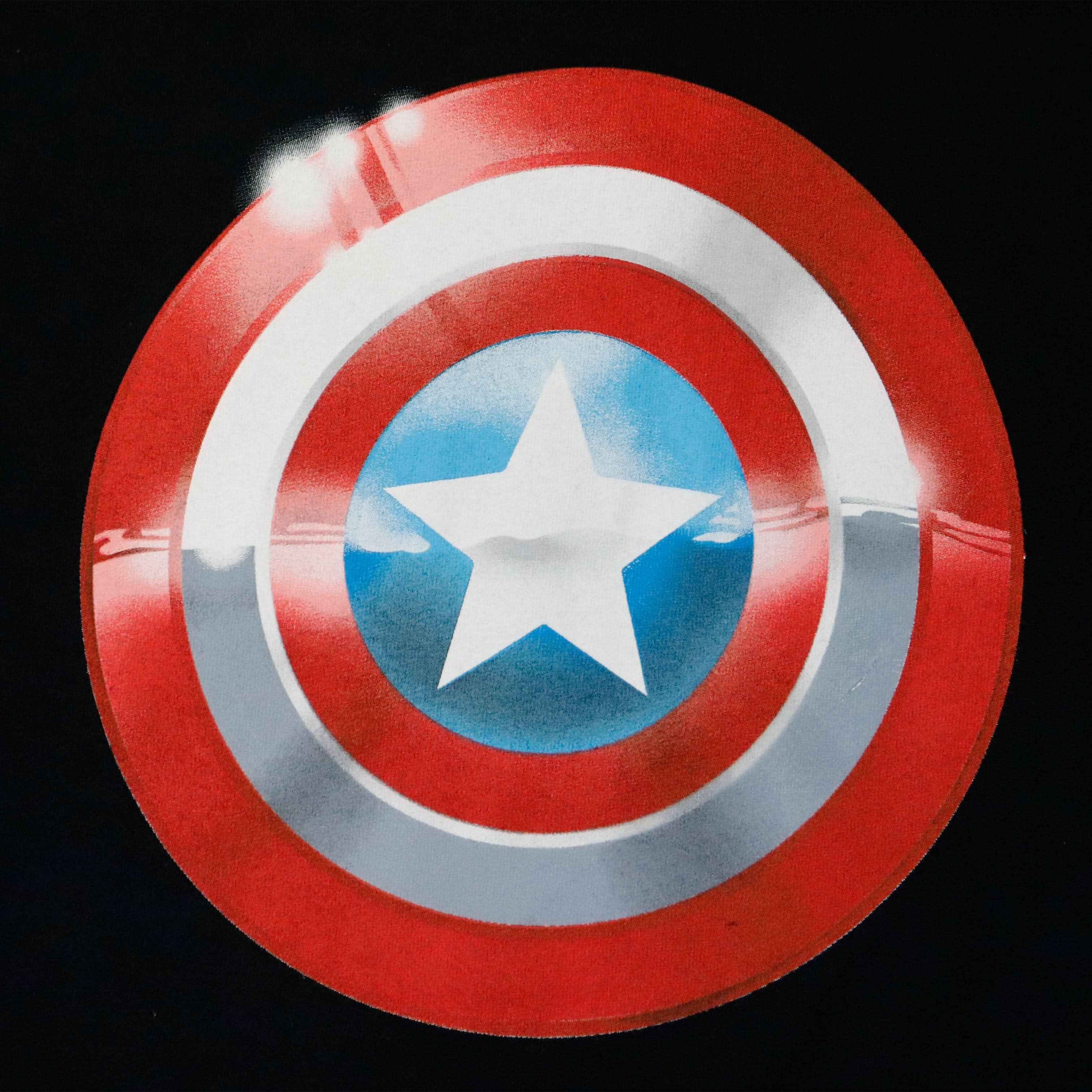 Vintage 2010 Marvel Mad Engine Captain America Shield Graphic T-Shirt Size L FAIF.CA 