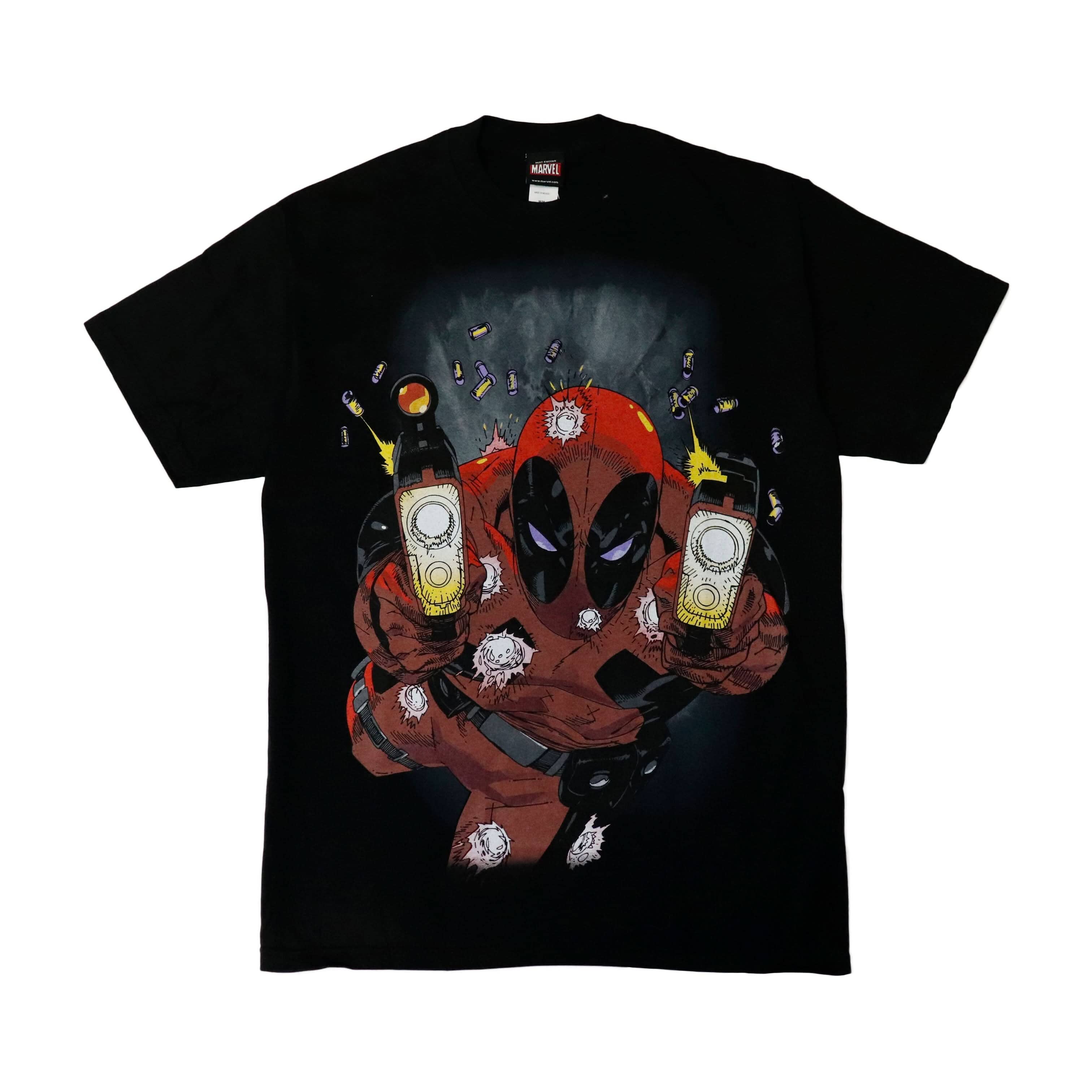 Vintage 2010 Marvel Mad Engine Deadpool Graphic T-Shirt Size M FAIF.CA 