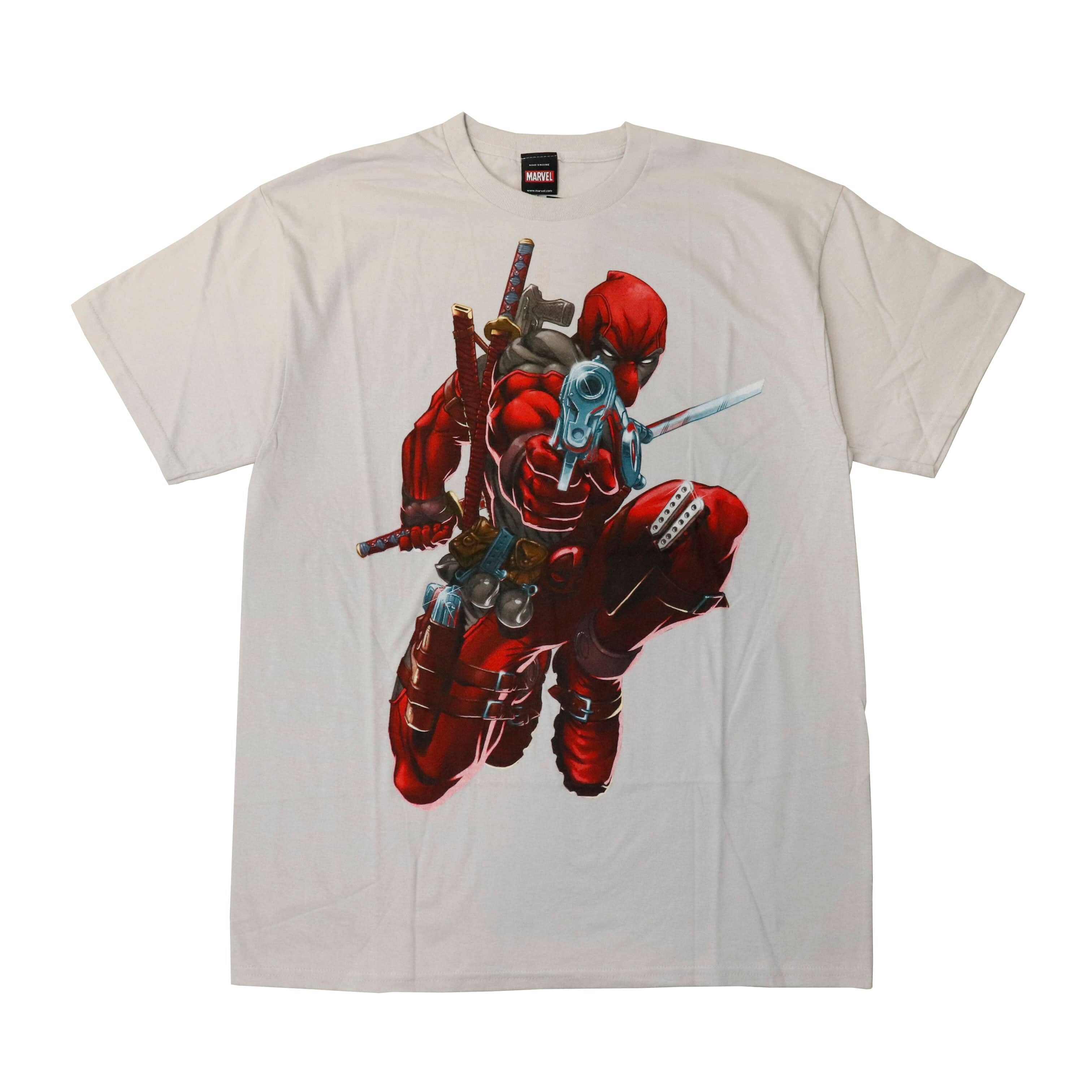 Vintage 2011 Marvel mad Engine Deadpool Graphic T-Shirt Size L FAIF.CA 